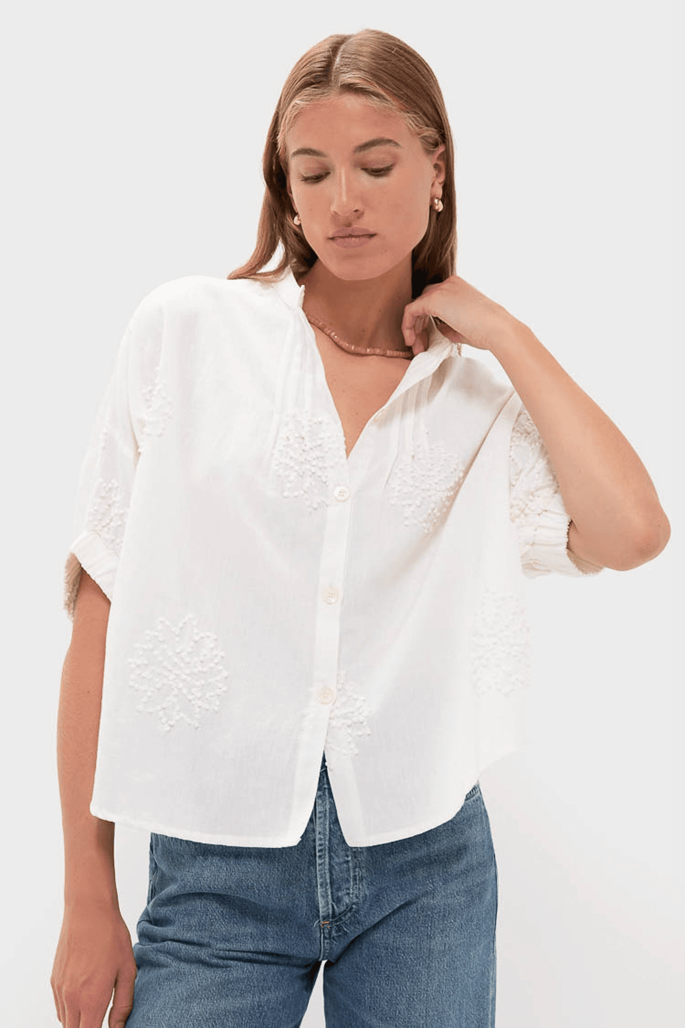 Mandarin Collar Top - Image 1