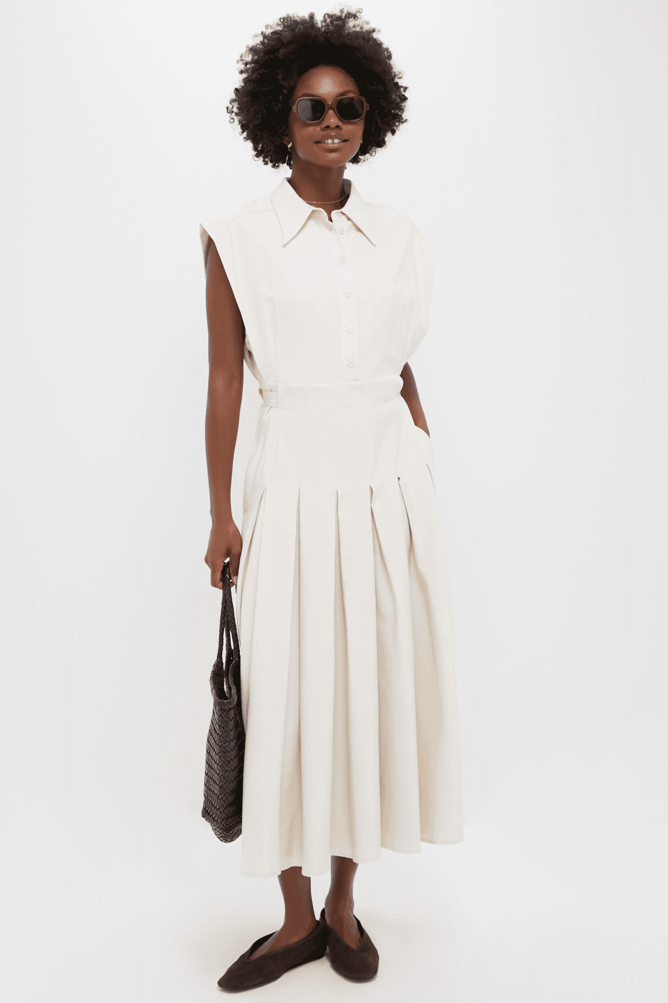 Quince Midi Shirt Dress - Image 1