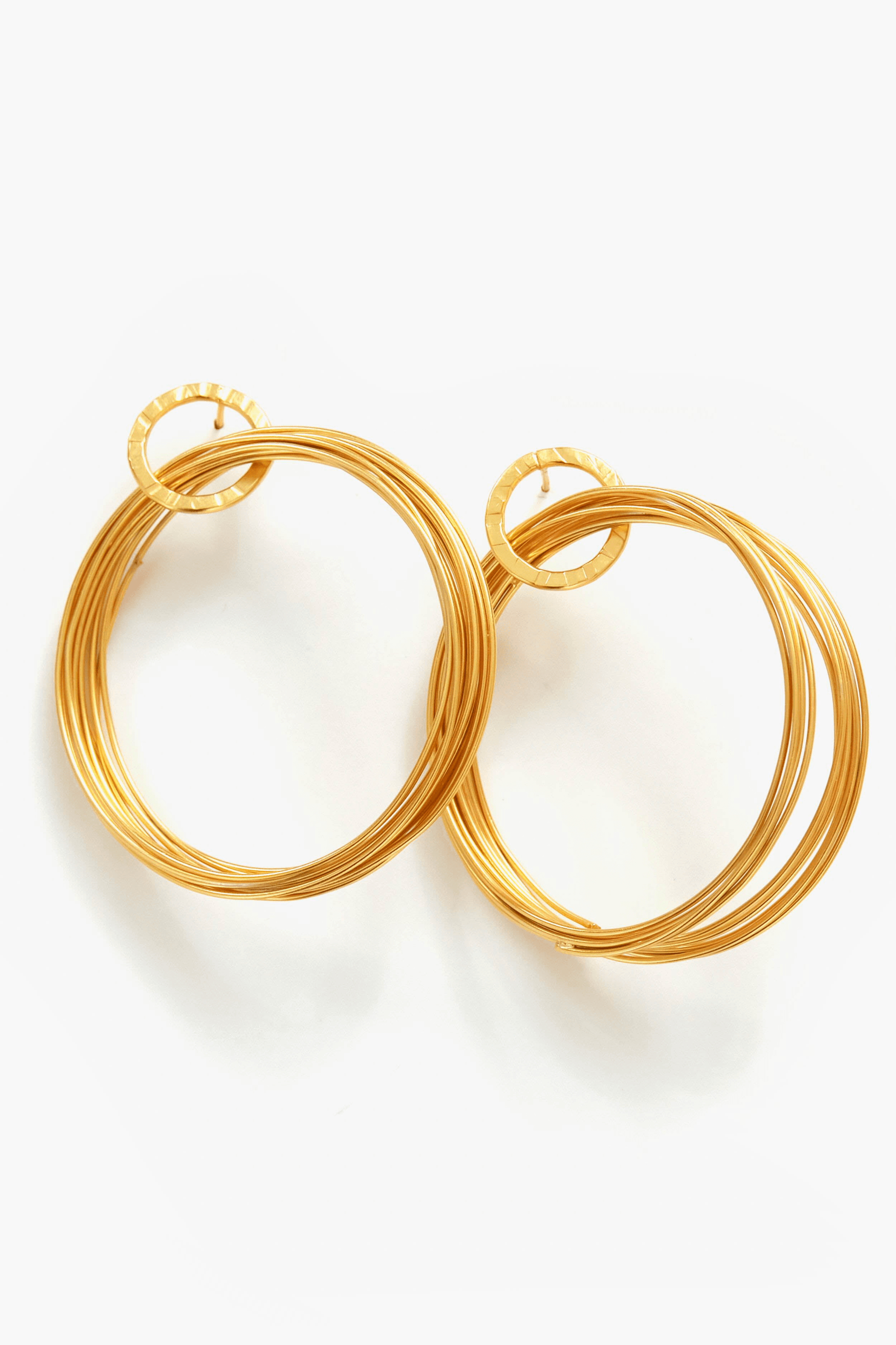 Wire Hoop Earrings - Image 1