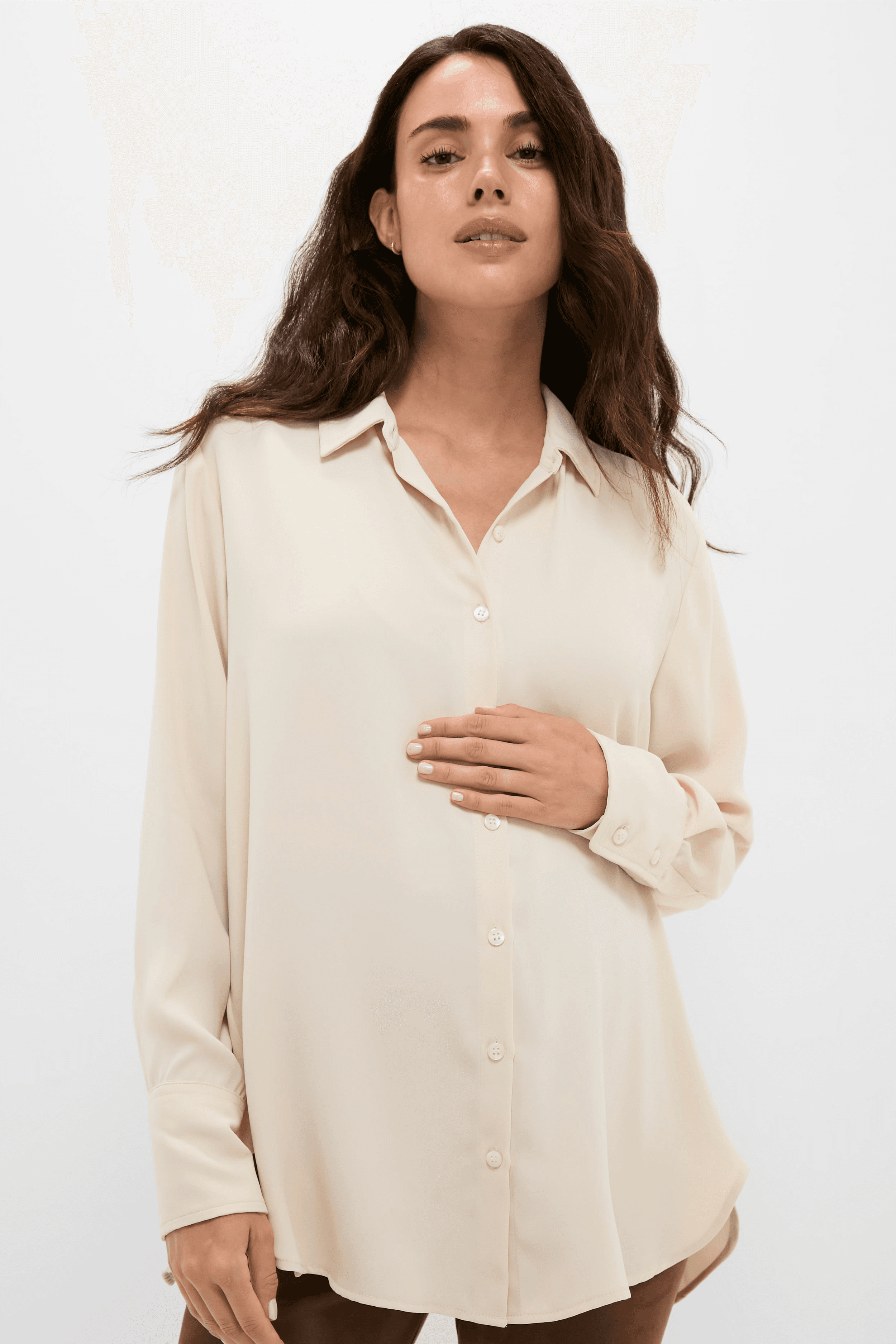 Celest Drapey Button Down - Image 1