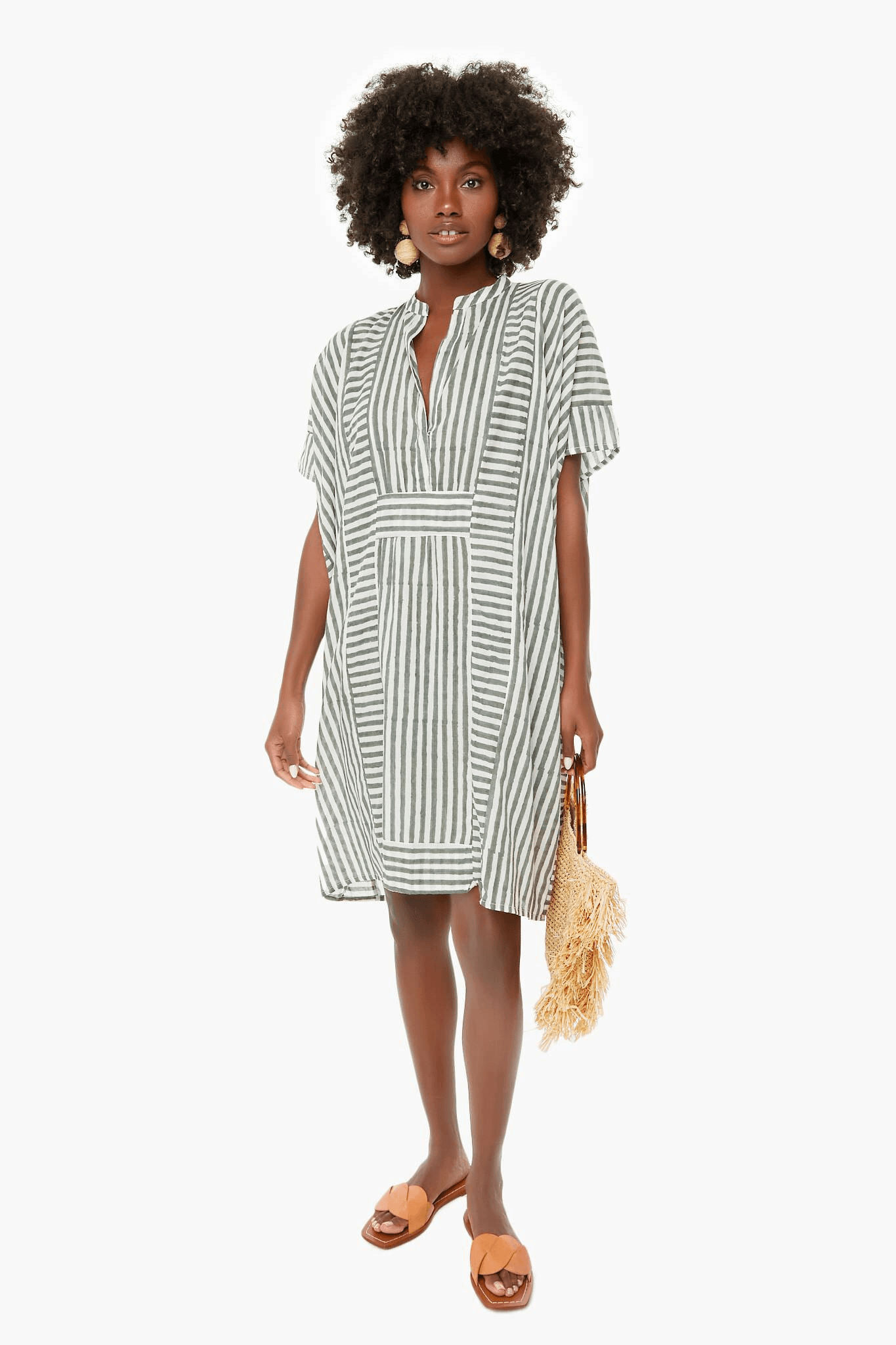 Stripe Emerson Short Caftan - Image 1