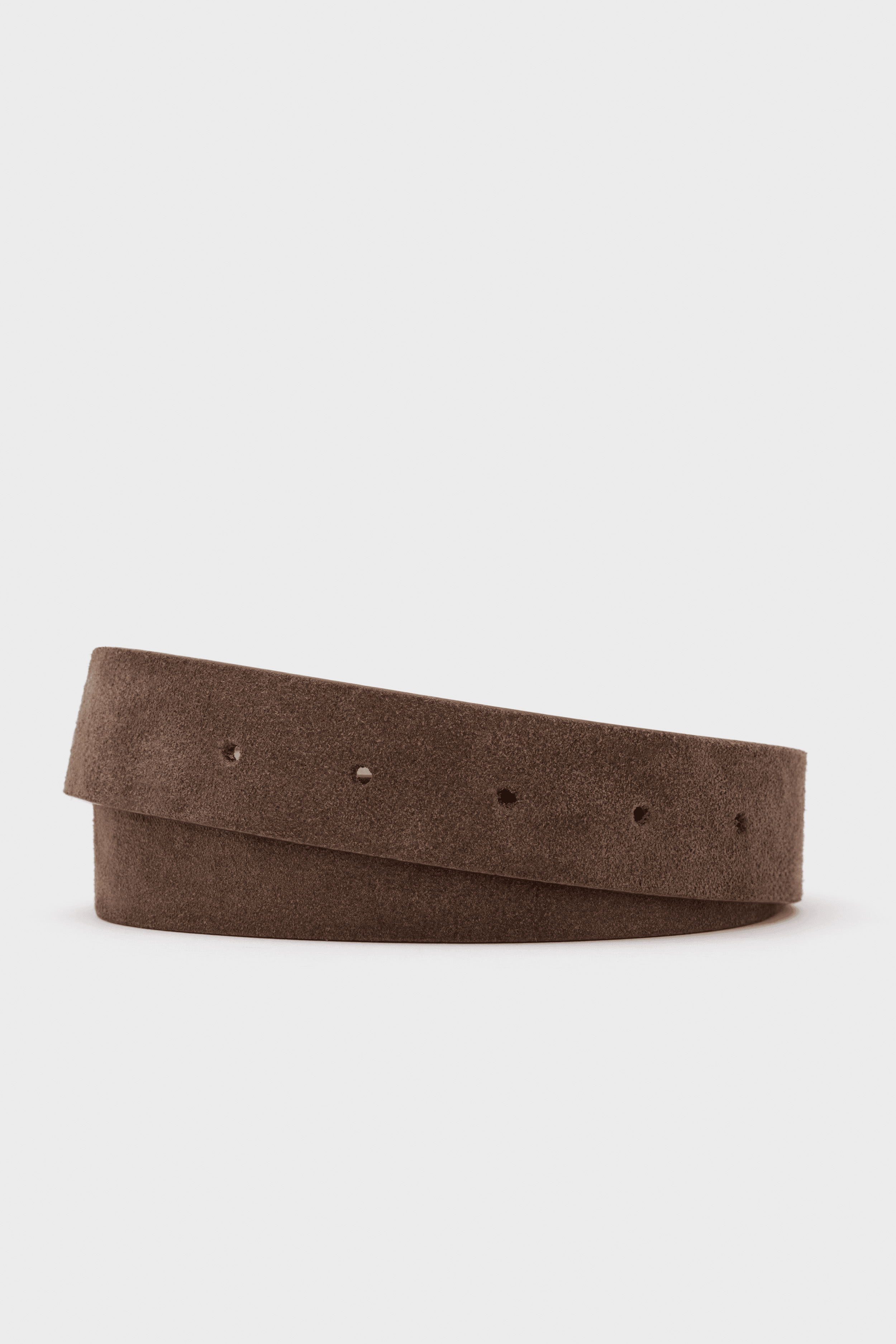 Espresso and Chantilly Suede Belt - Image 1