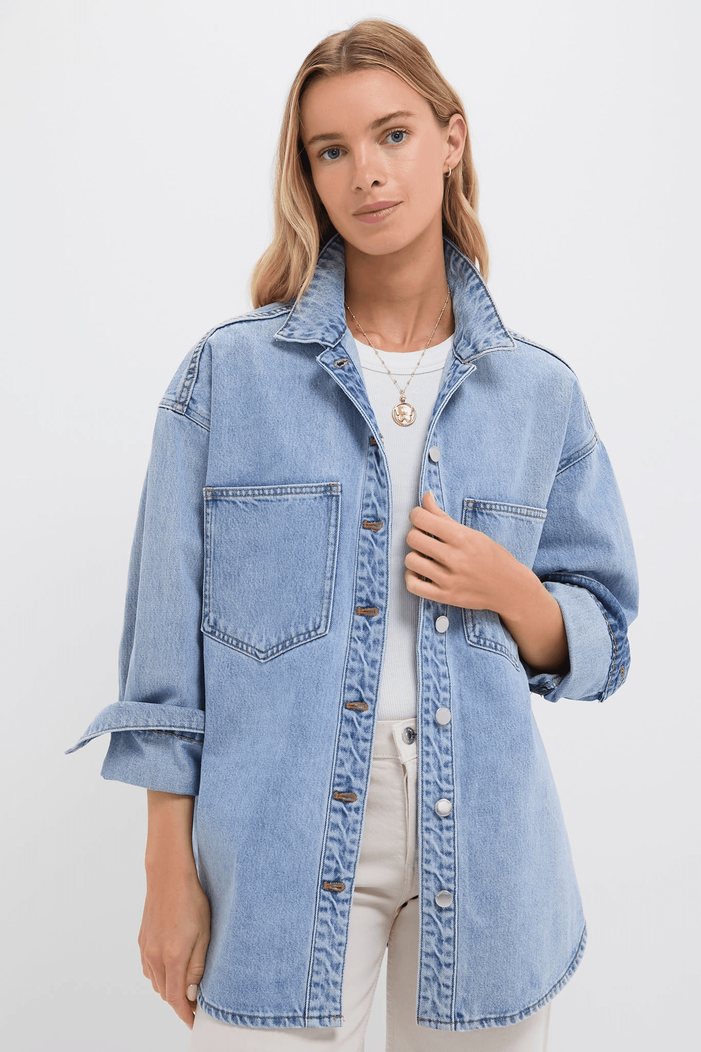 Organic Denim Overshirt - Image 1