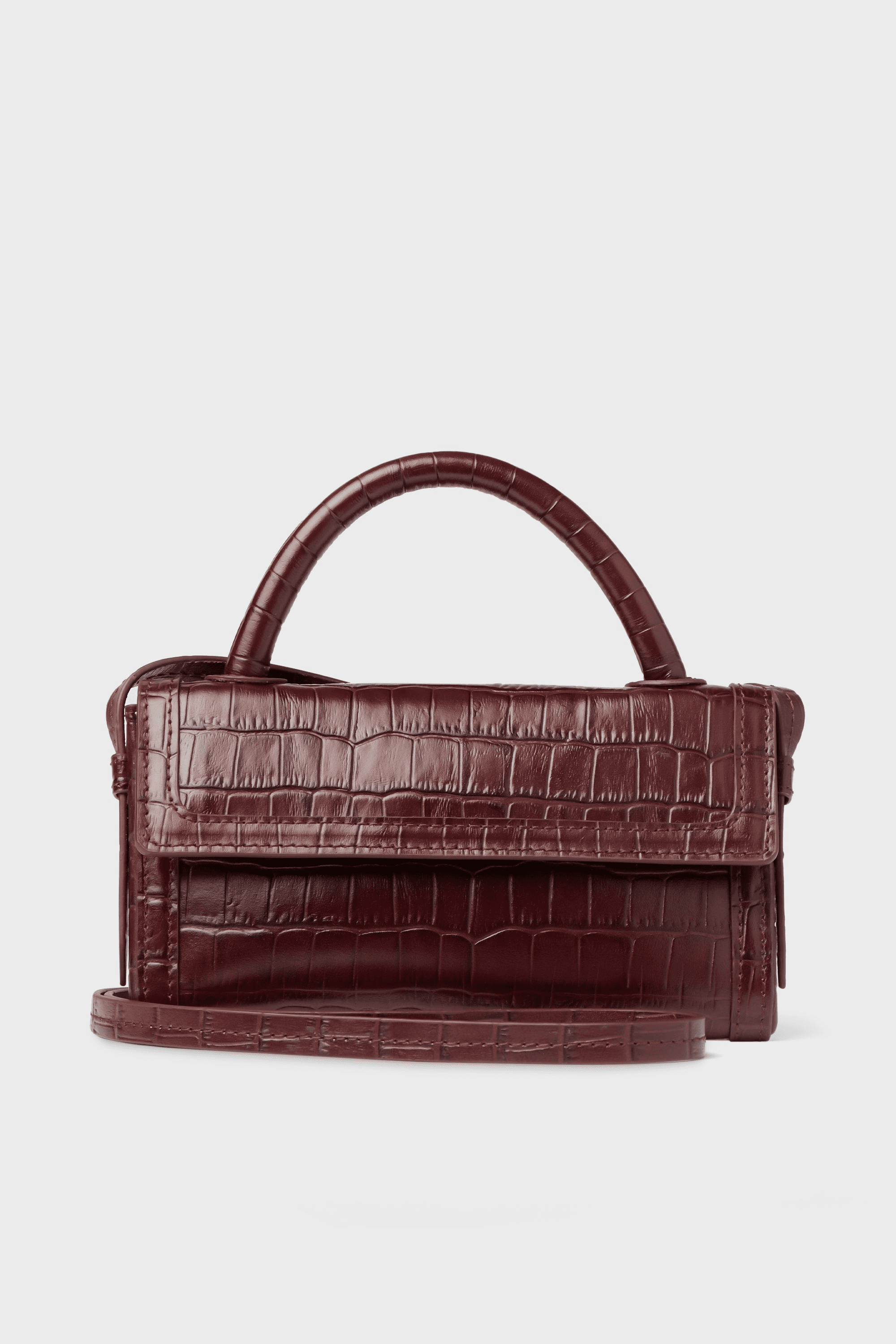 Exclusive Chocolate Croc Phone Crossbody - Image 1