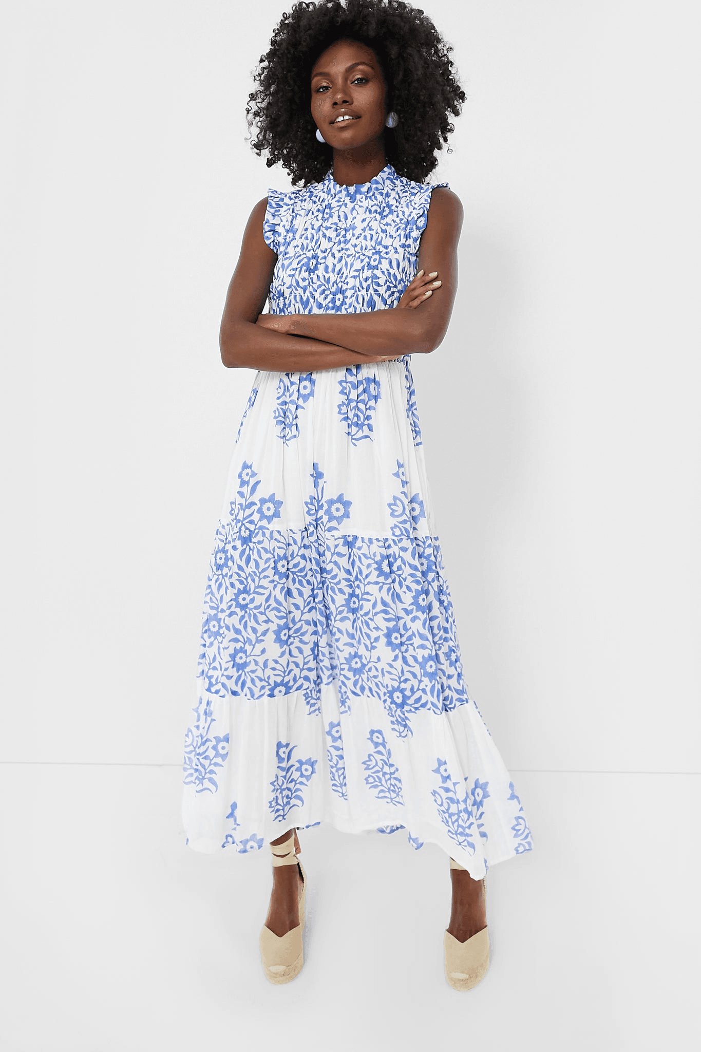 Sleeveless Smocked Maxi - Image 1