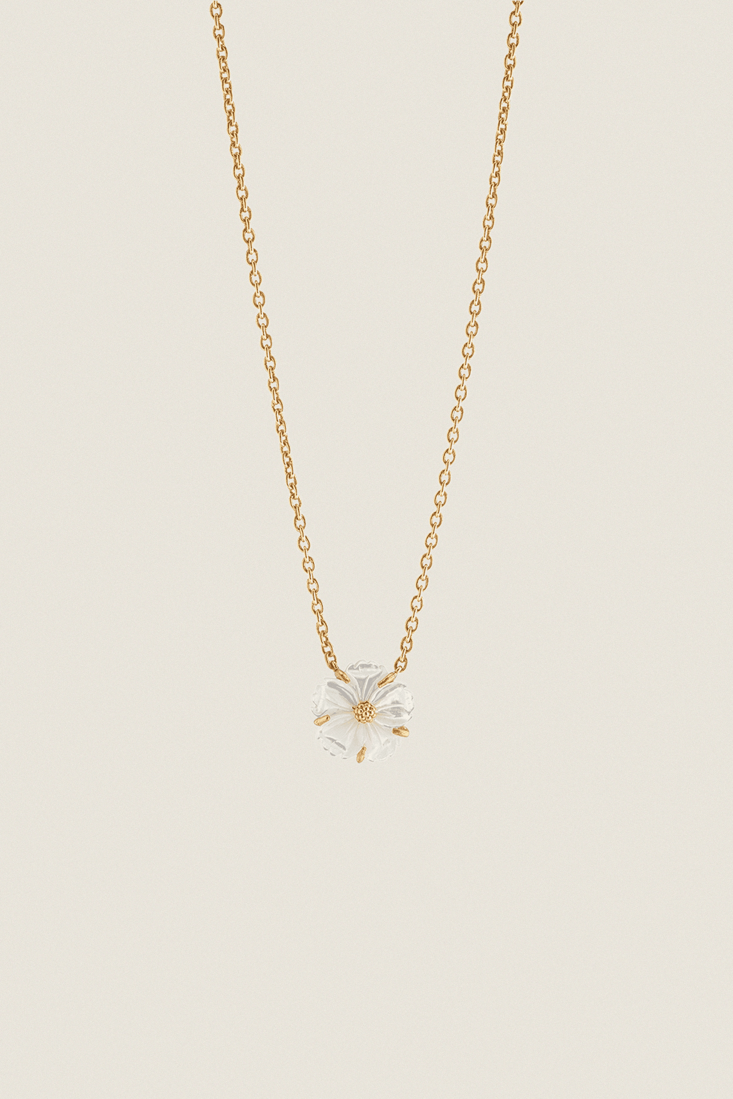 Mother of Pearl Meadow Garden Petite Station Necklace - Image 1