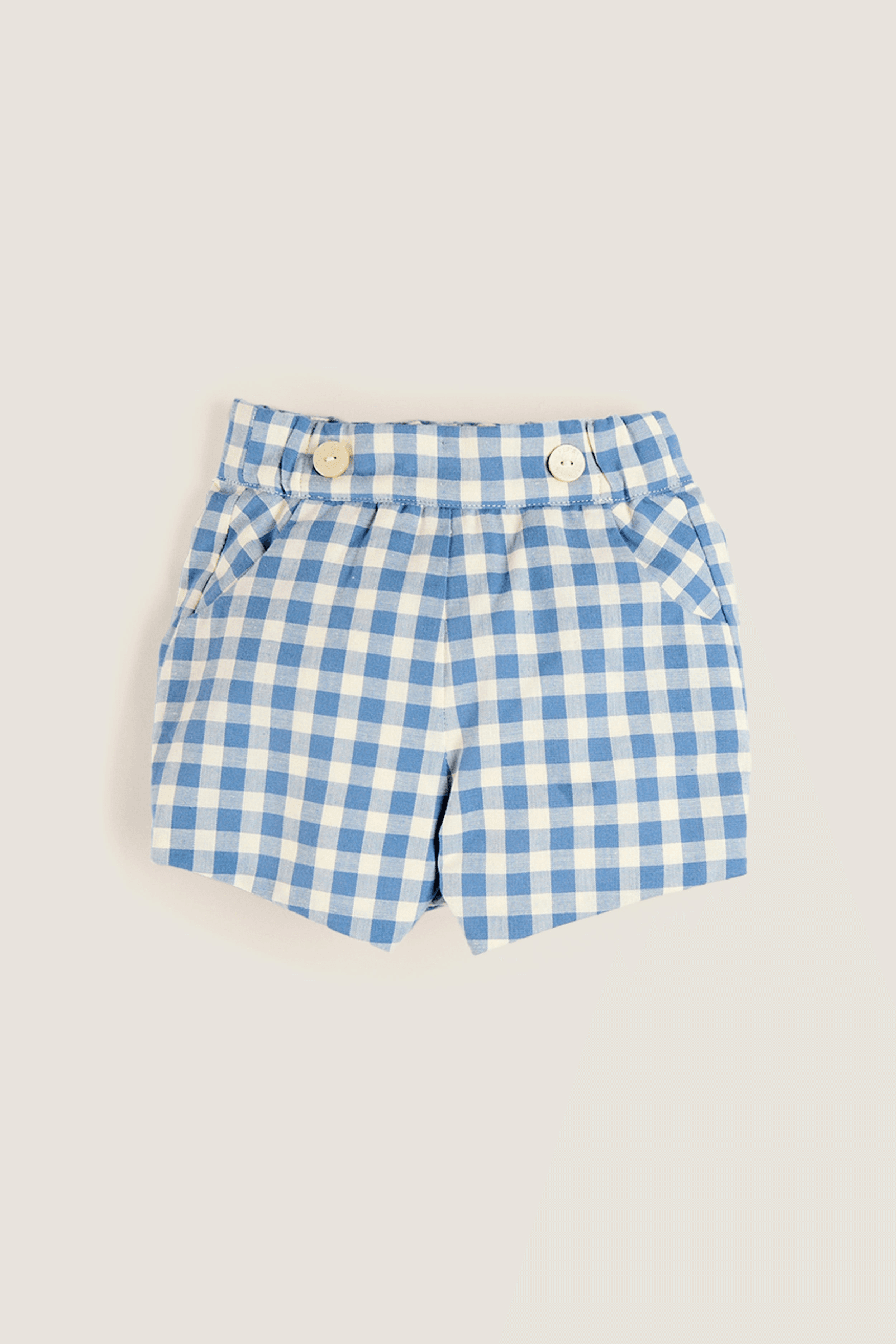 Gingham Elasticated Shorts - Image 1