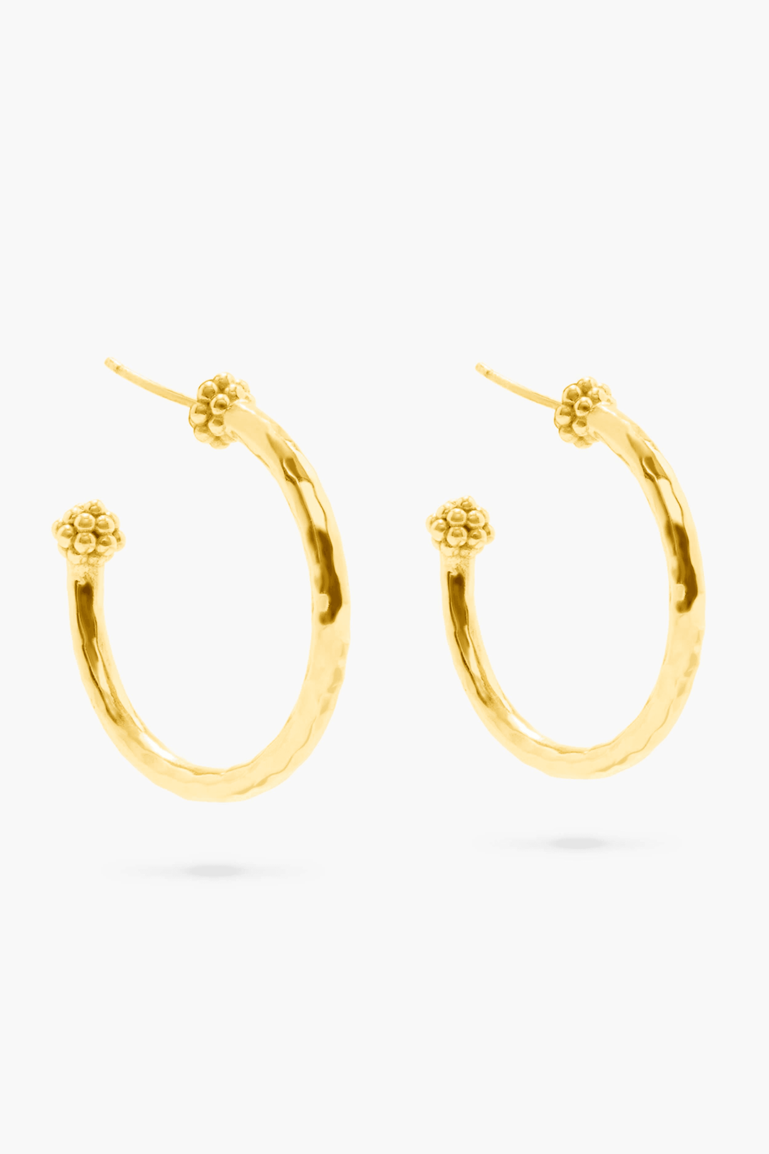Berry Medium Hoop Earrings - Image 1