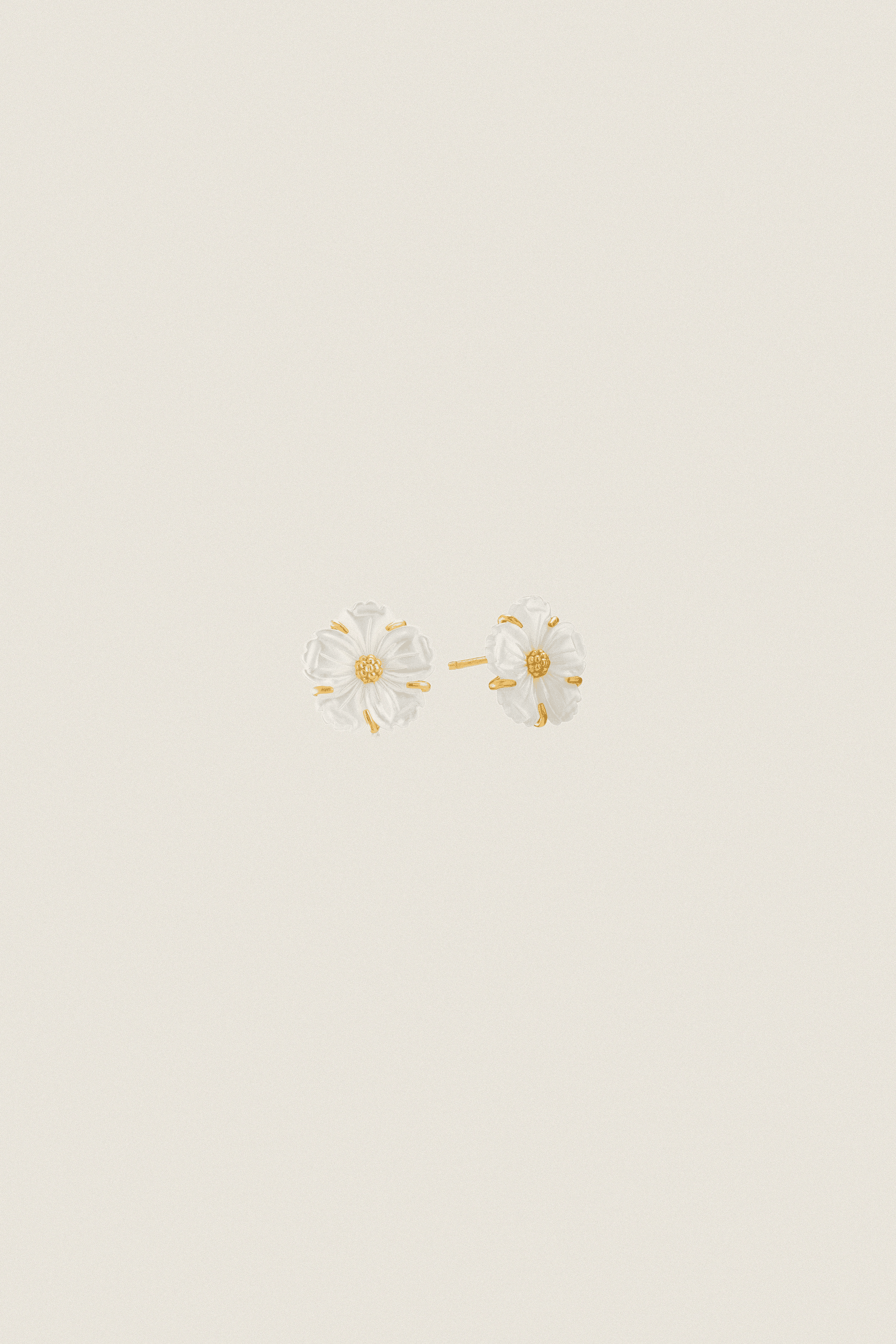 Mother of Pearl Meadow Garden Petite Stud Earrings - Image 1