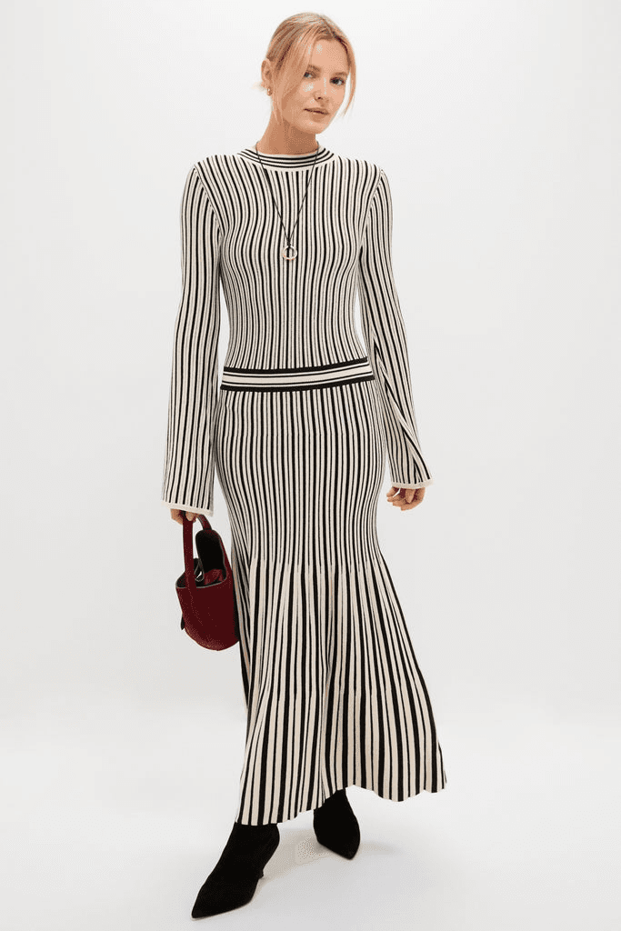 Striped Maxi Dress - Image 1