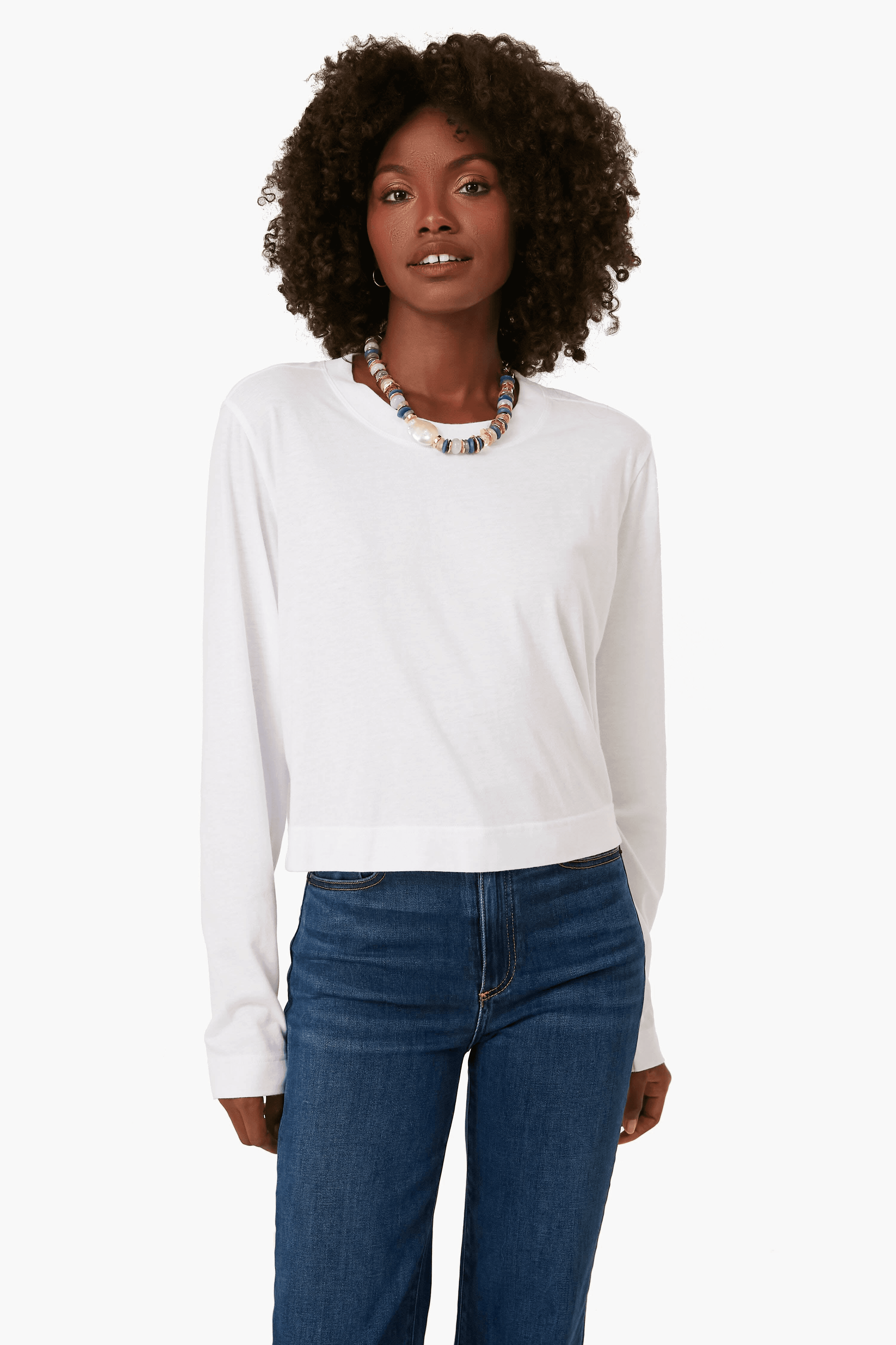 Lupita Crop Long Sleeve Shirt - Image 1