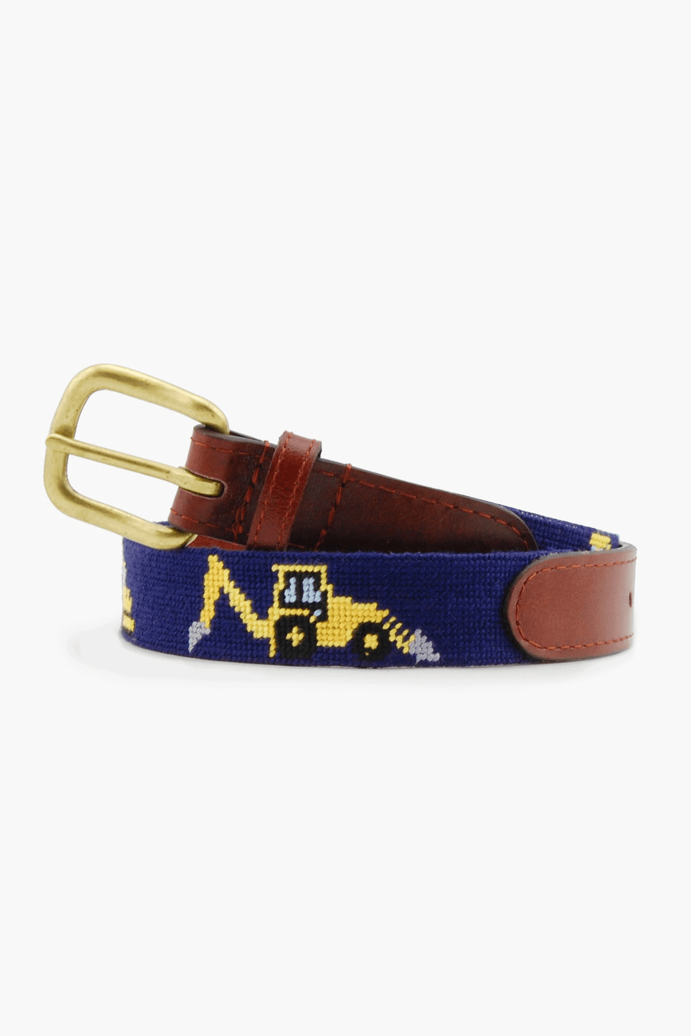 Construction Needlepoint Childrens Belt - Image 1