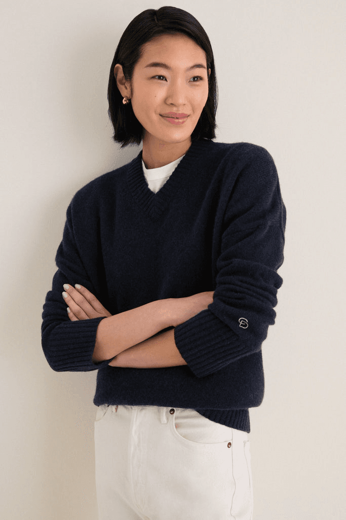 Cashmere Cassie V-Neck Sweater - Image 1