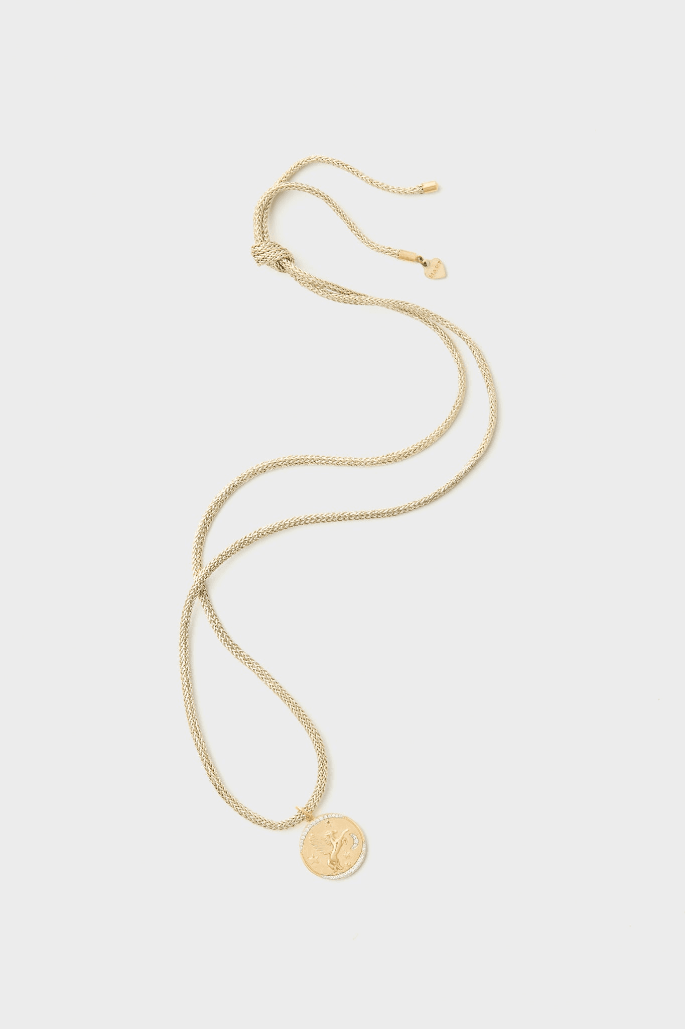 Lurex Cord Necklace with Cosmic Cowgirl Charm - Image 1