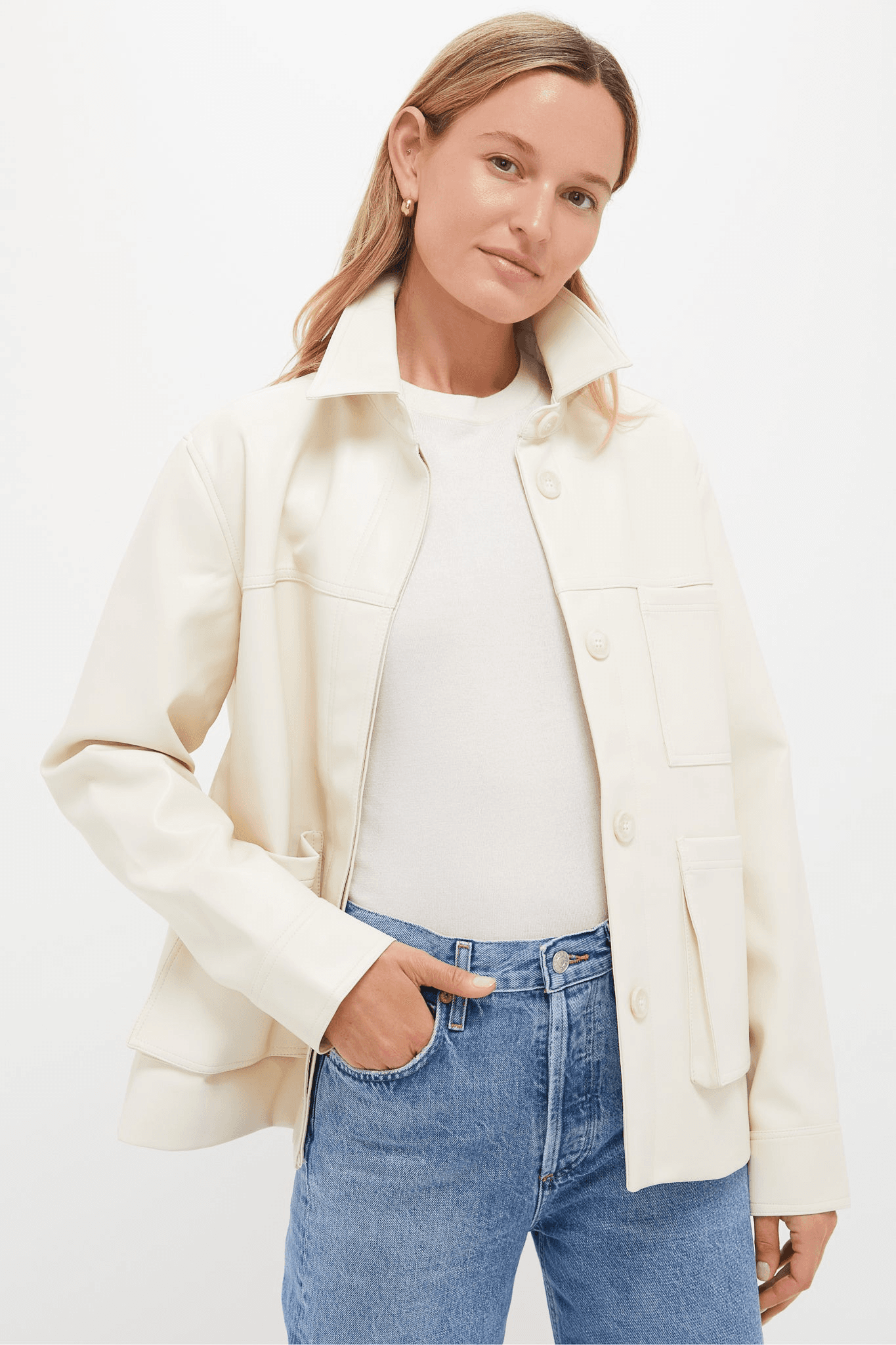 Telsey Faux Leather Jacket - Image 1