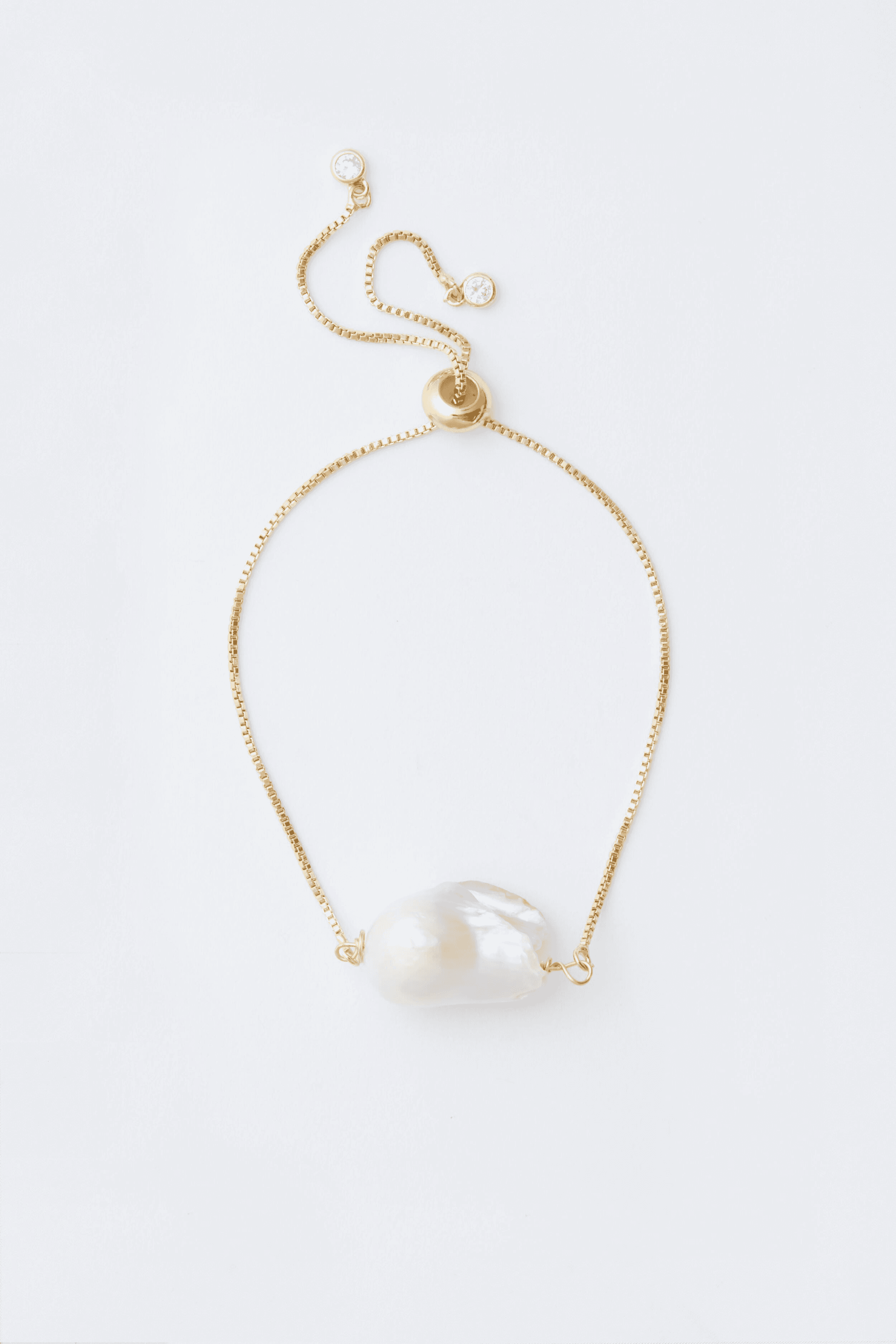 Baroque Pearl Slide Bracelet - Image 1