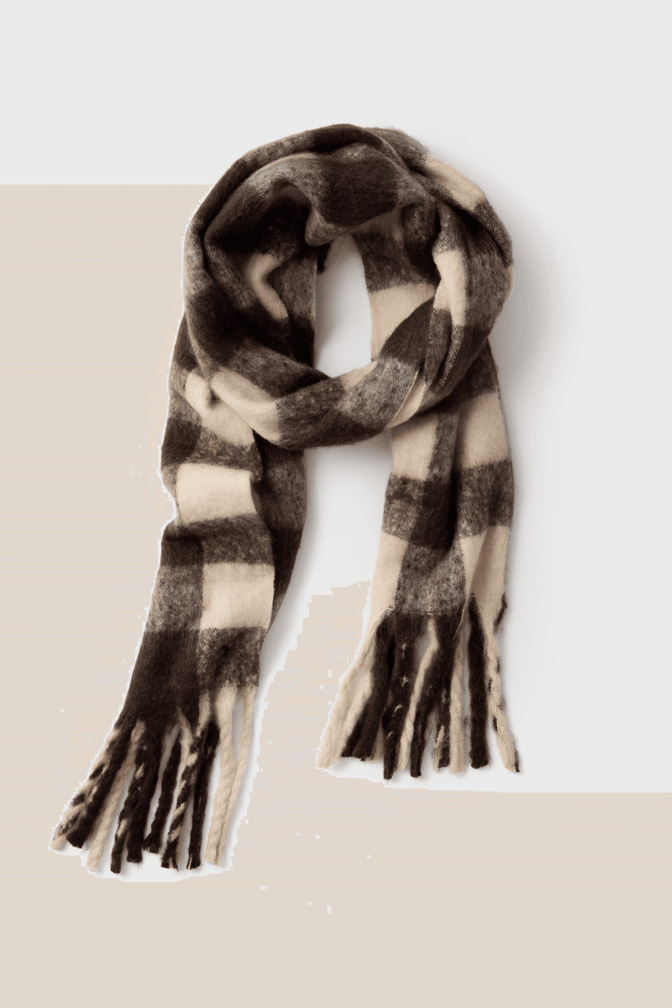 Plaid Pattern Scarf - Image 1