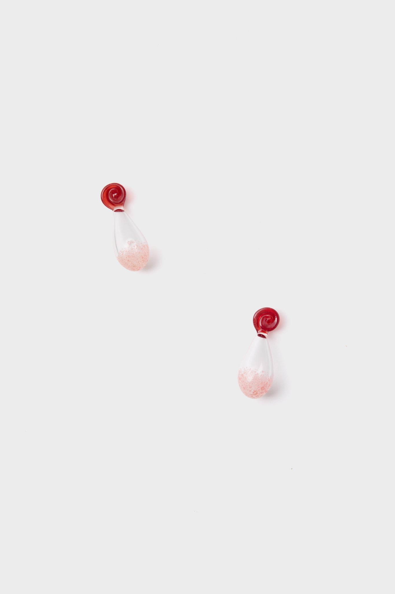 Pastel Glass Lady in Red Earrings - Image 1