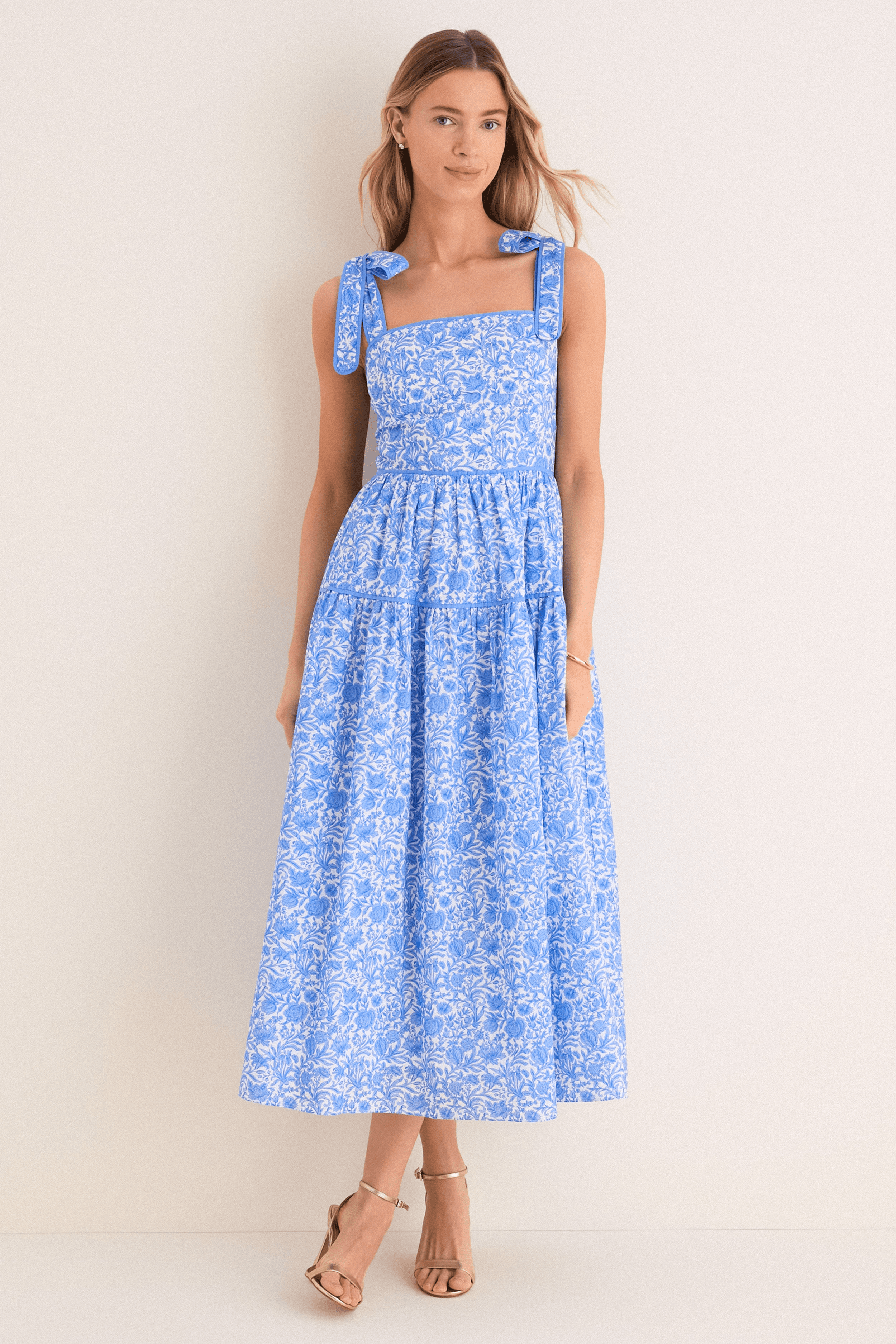 Chinoiserie Floral Julie Maxi Dress - Image 1