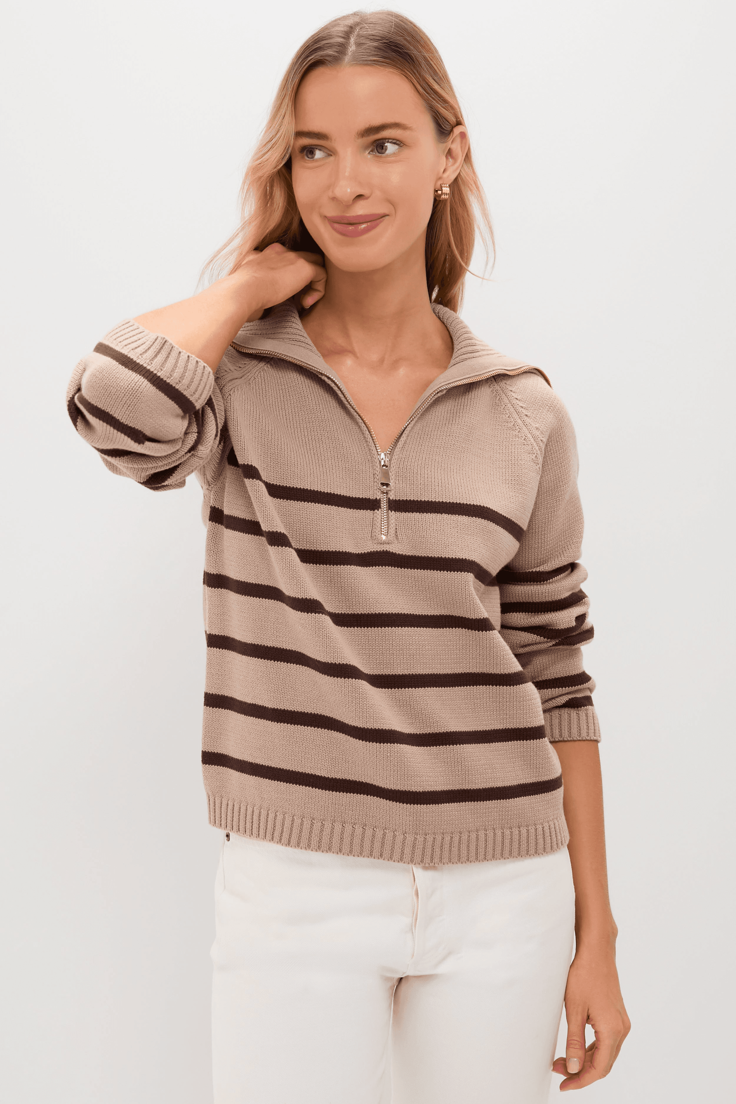 Jasper Quarter Zip Sweater - Image 1