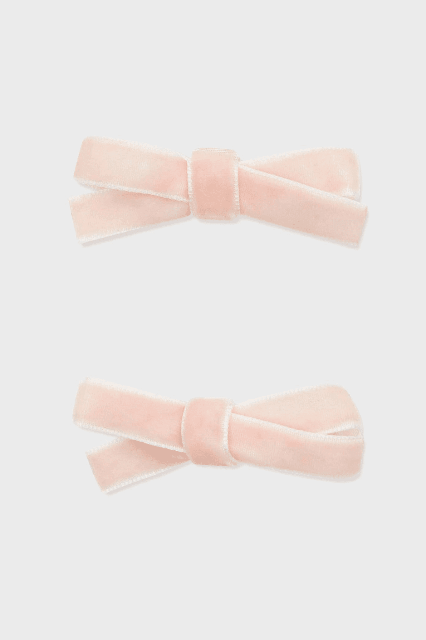 Small Velvet Bow Clips Set of 2 - Image 1