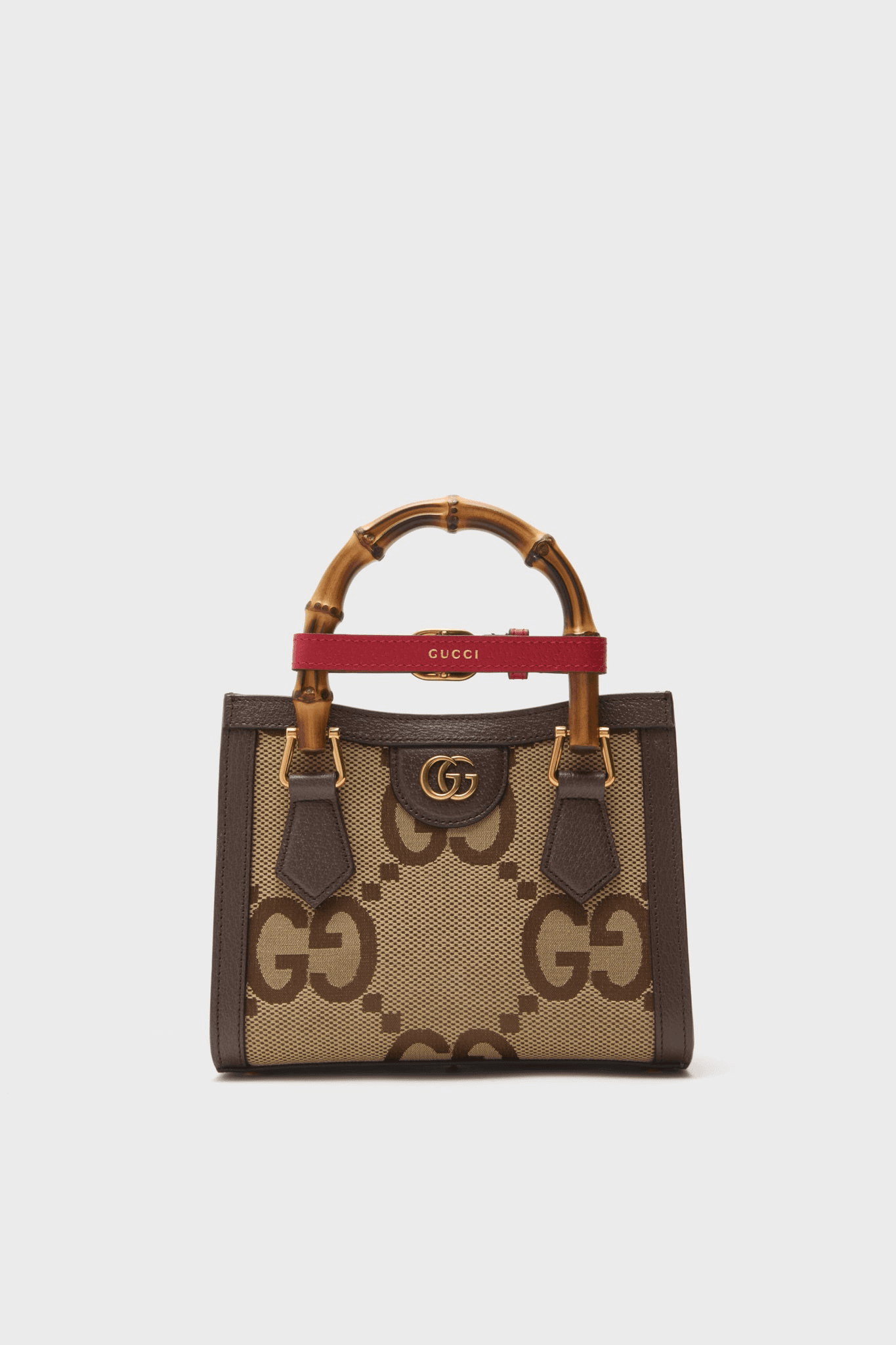 Gucci Beige Brown Canvas Shoulder Bag - Image 1