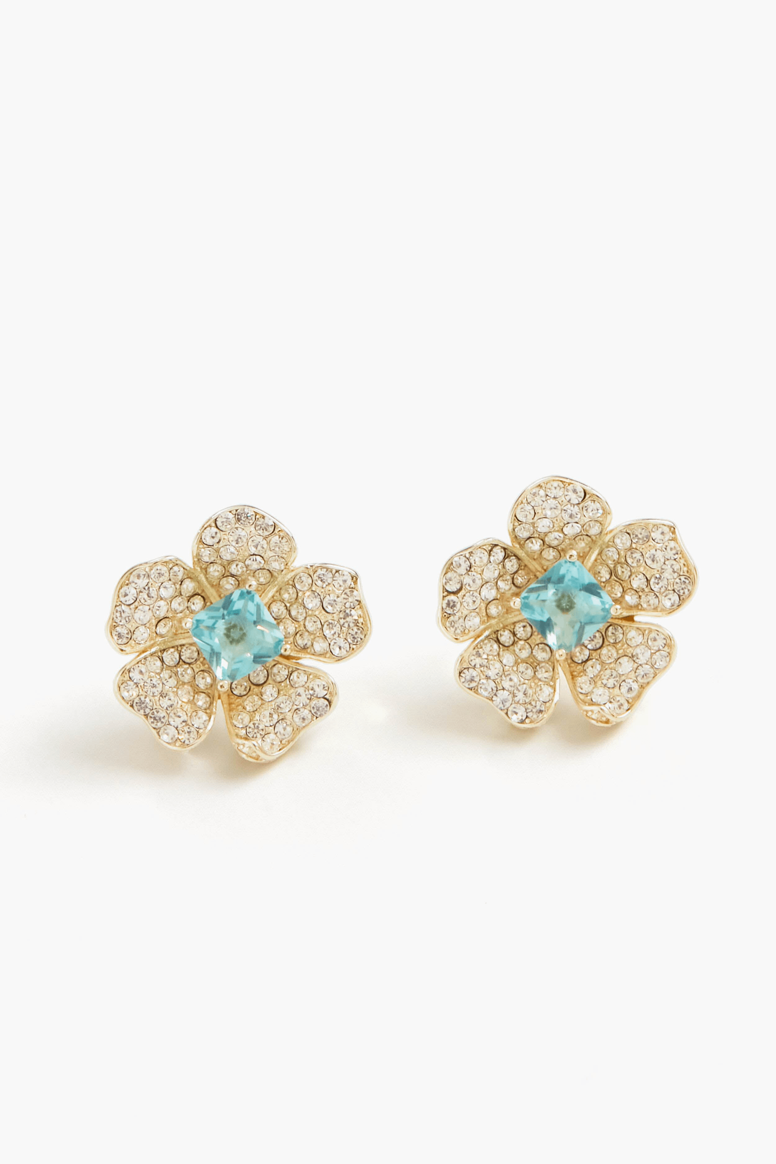 London Blue Flower Stud Earring - Image 1