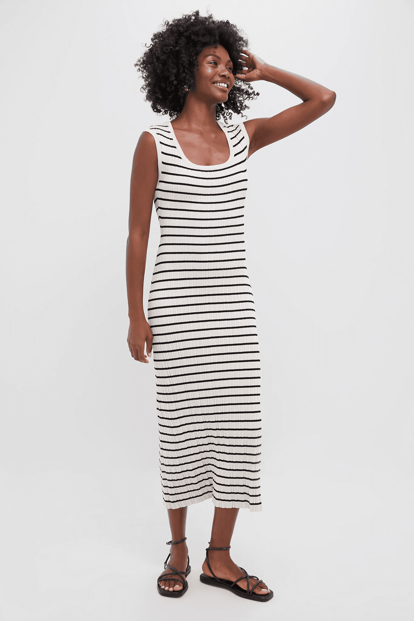 Gisele Stripe Midi Dress - Image 1
