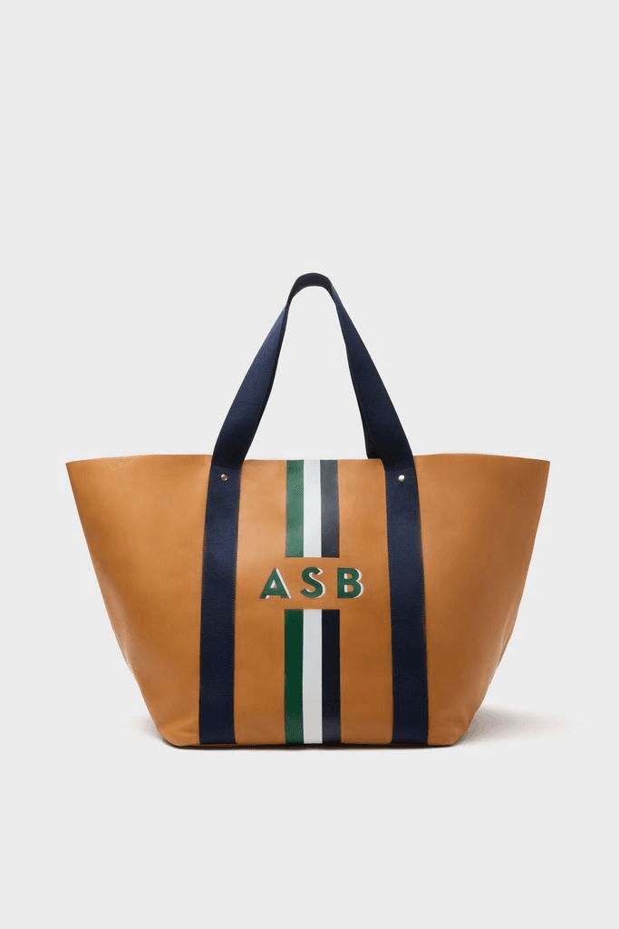 Big Daddy Tote with Green Monogram - Image 1