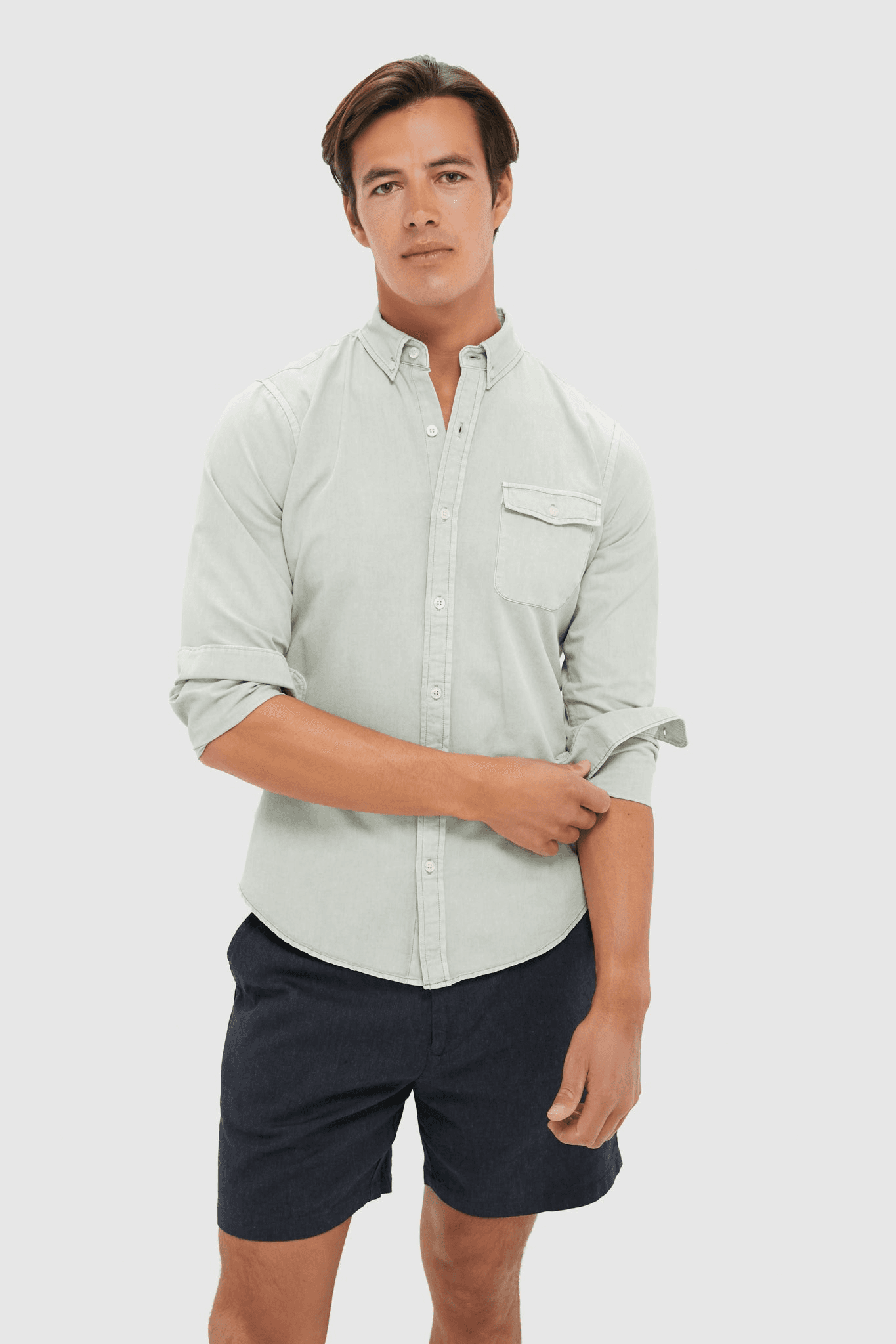 Washed Denim Shirt - Image 1