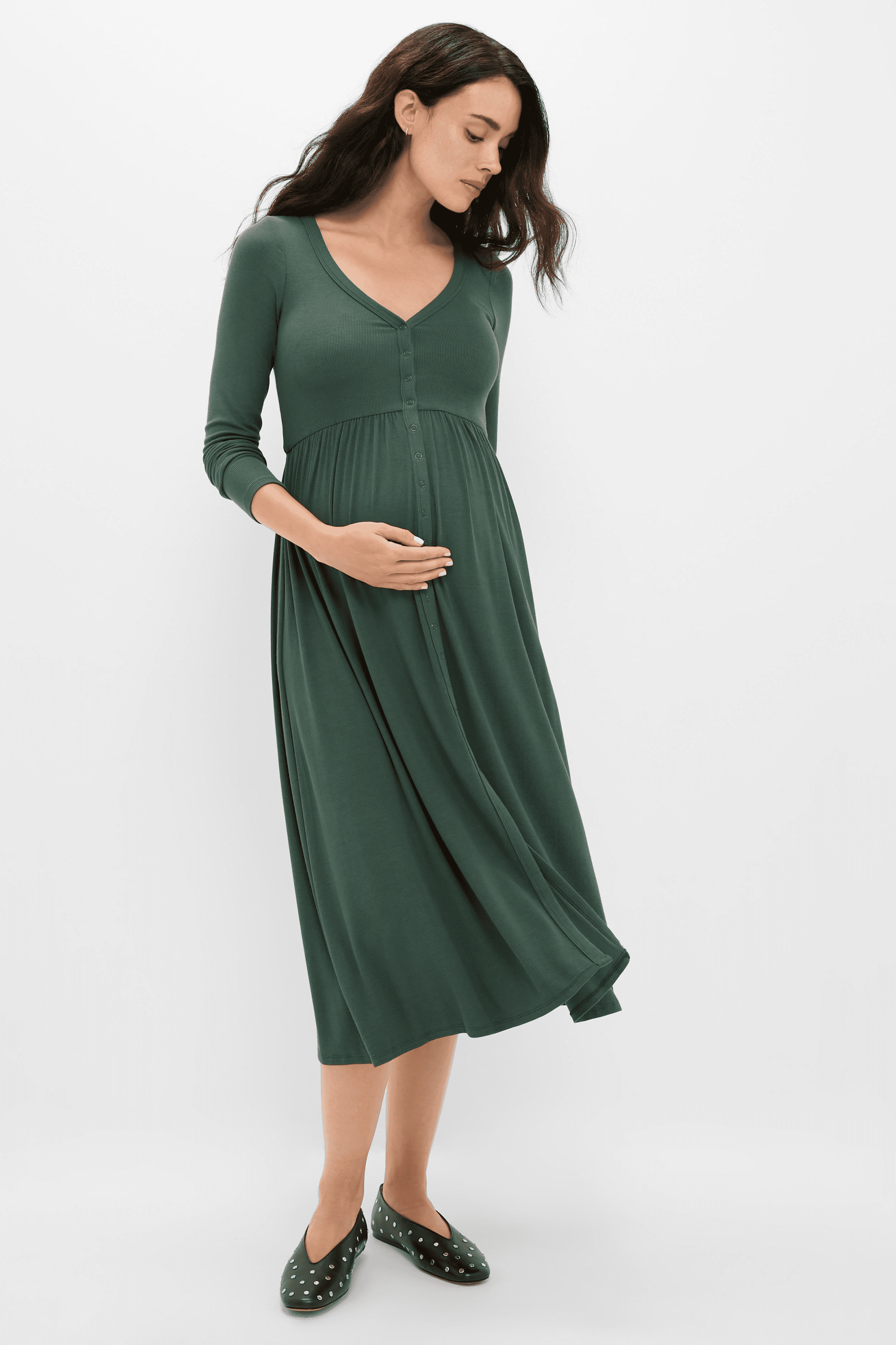 Softest Rib Nursing Dress - Image 1