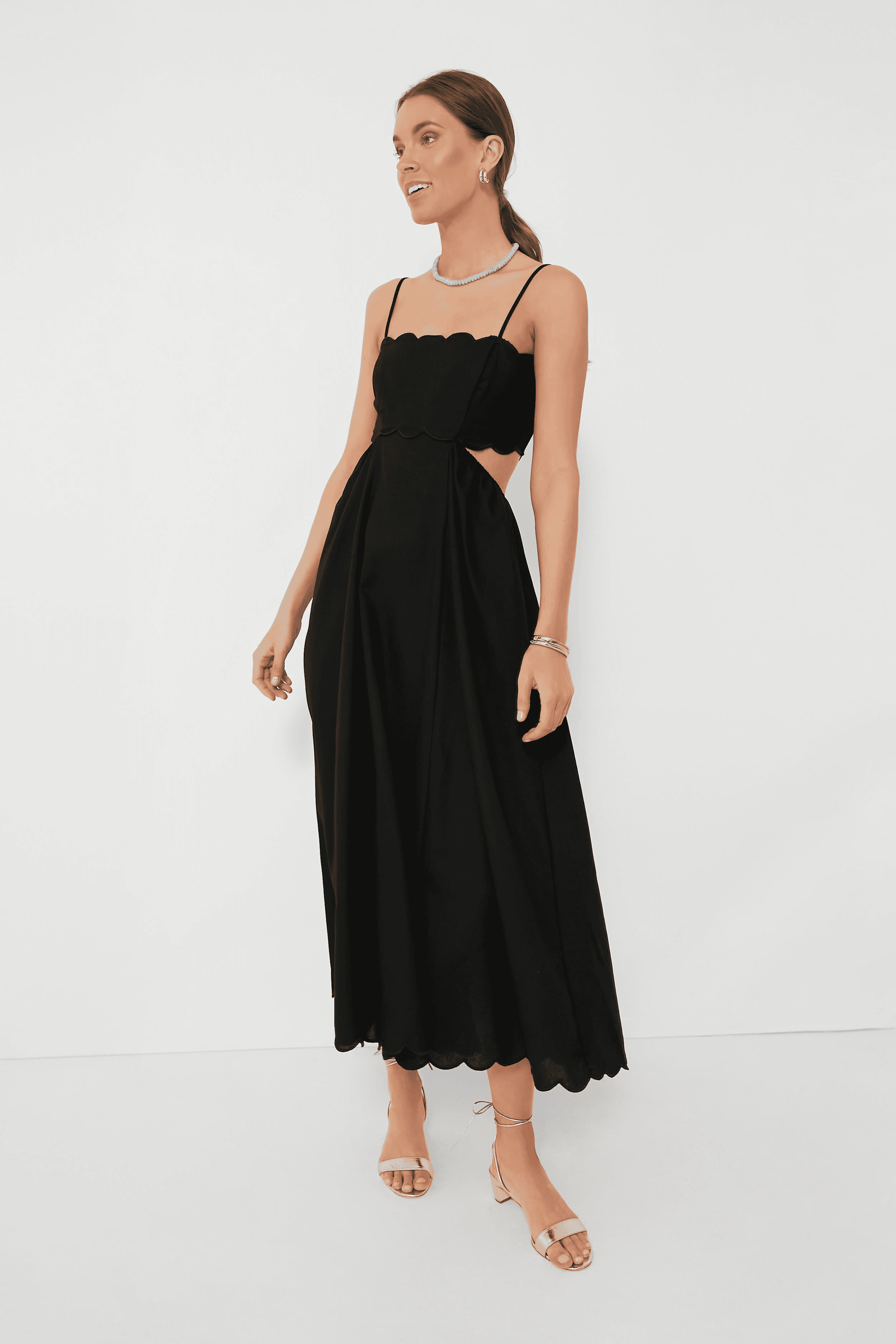 Scallop Hem Dress - Image 1