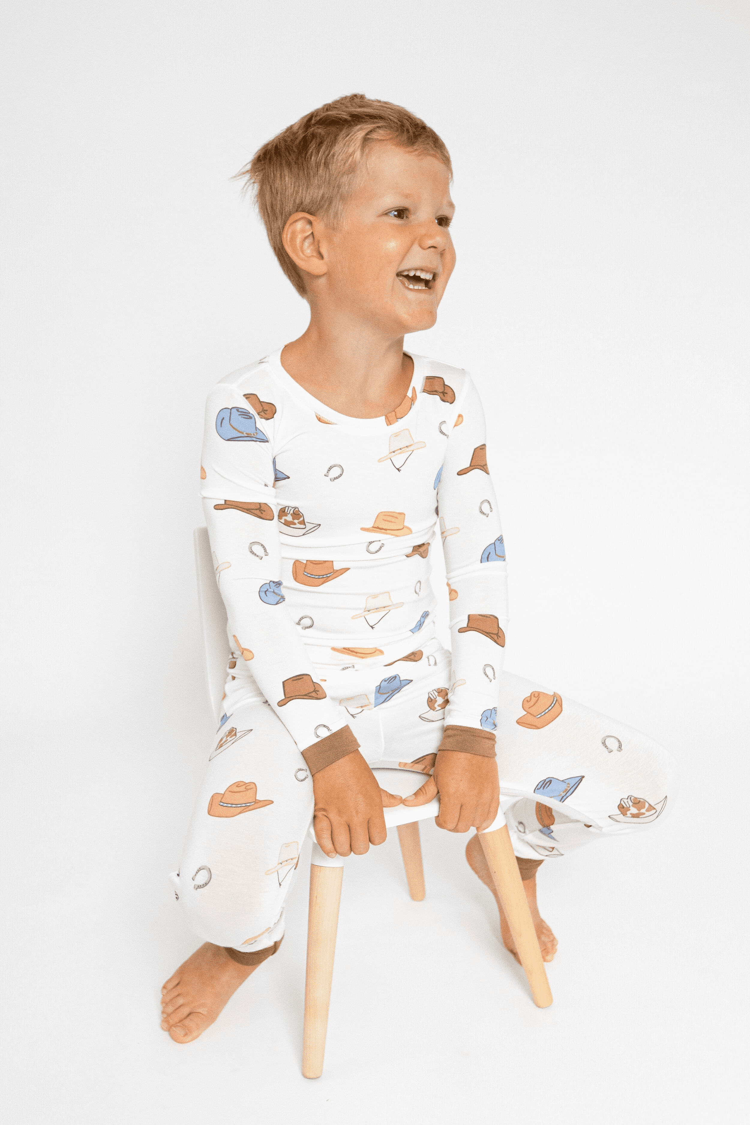 Baby Cowboy Hats Lounge Wear Set - Image 1