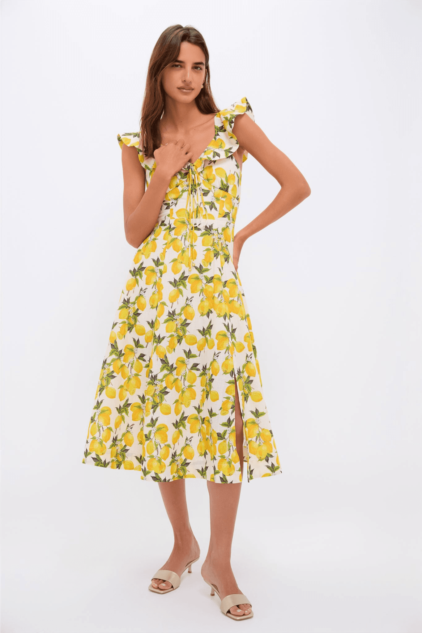 Lemon Blanca Midi Dress - Image 1