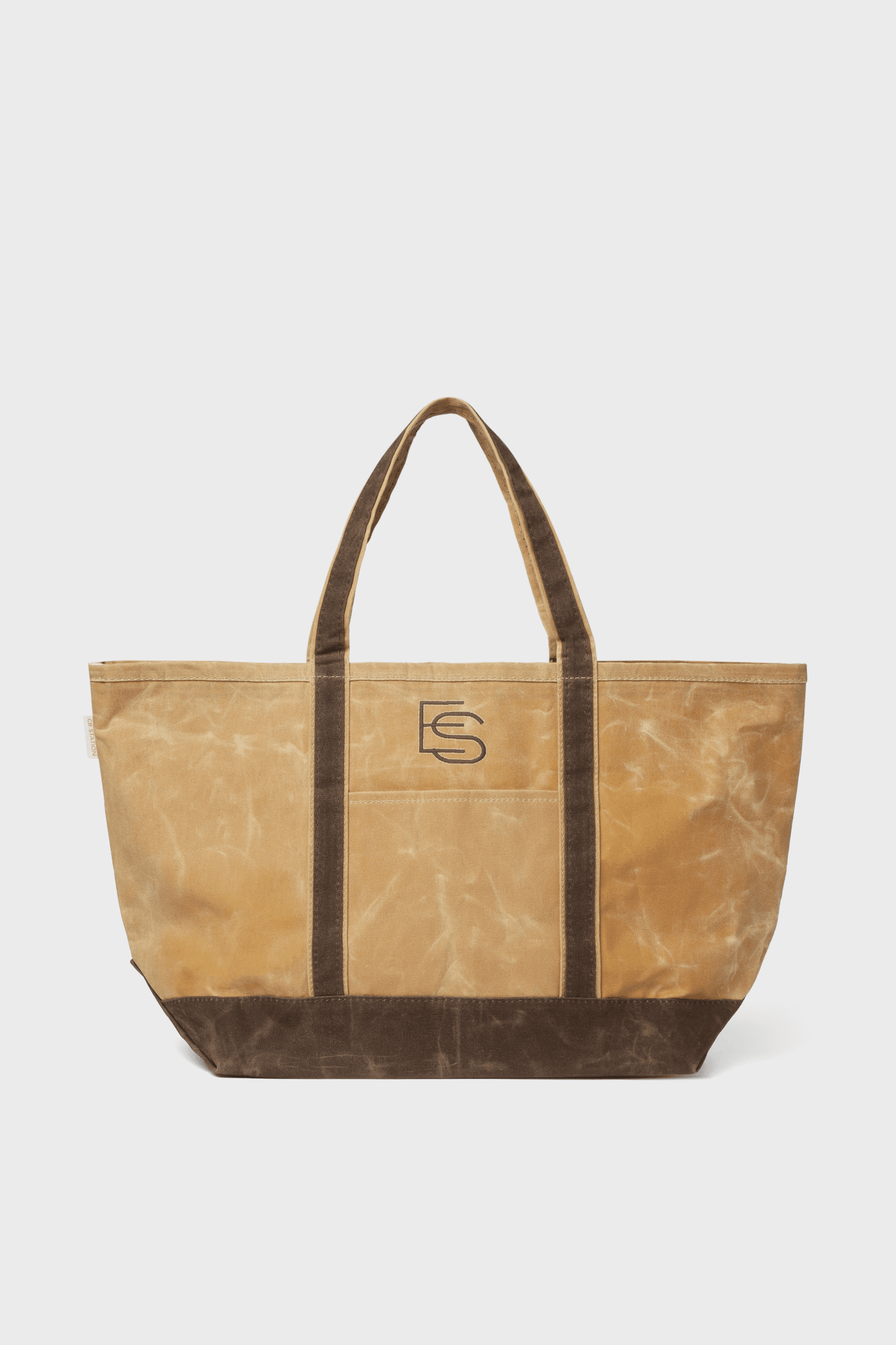 Bone Waxed Large Canvas Tote - Image 1