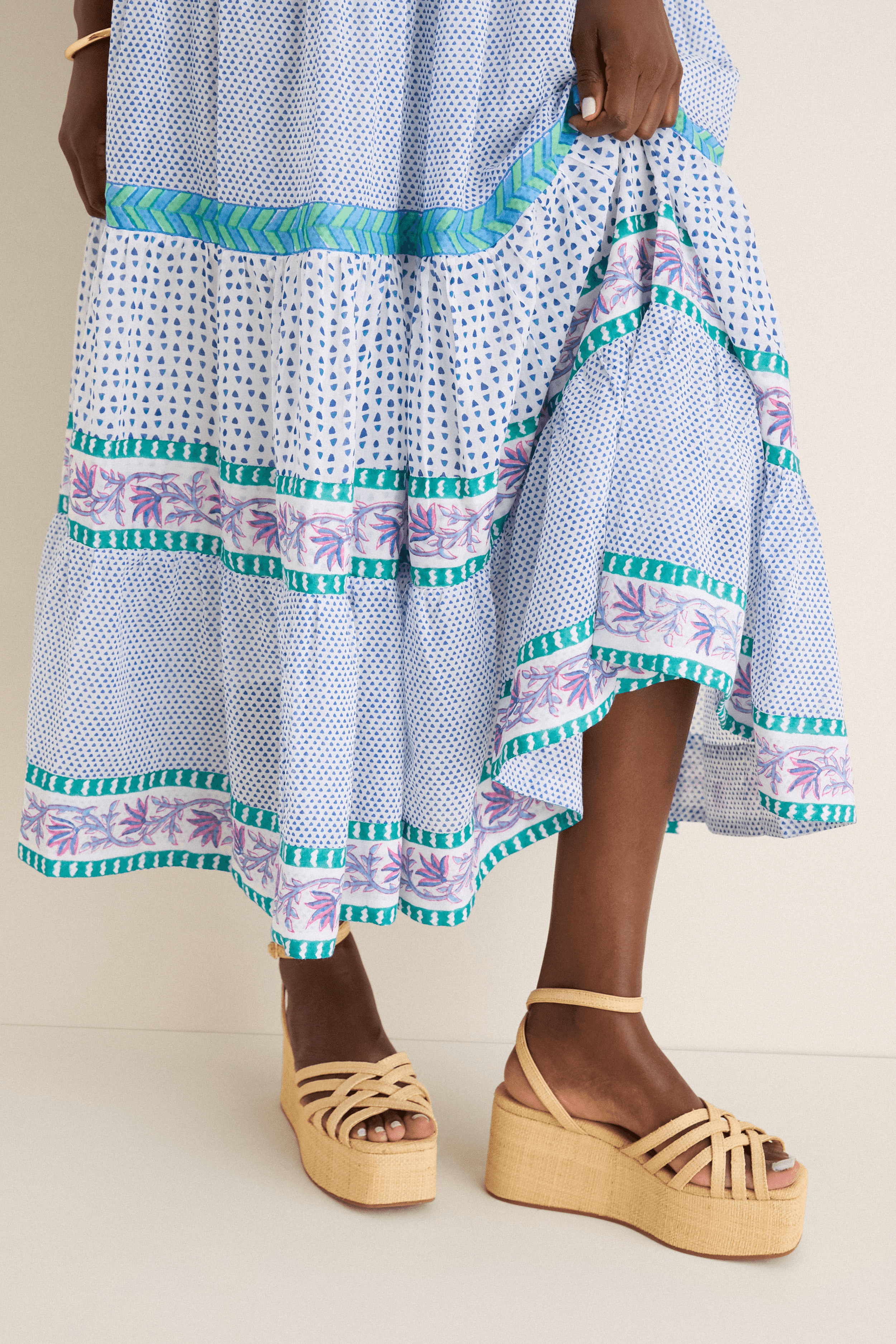 Sleeveless Smocked Maxi Dress - Image 1