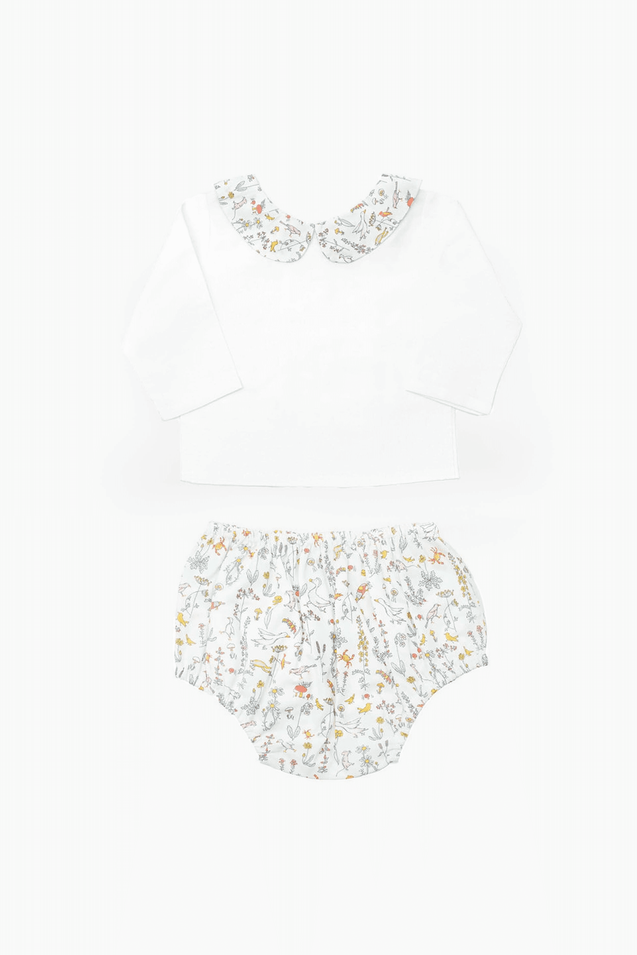 Double Button Blouse and Liberty Theo Bloomer Set - Image 1