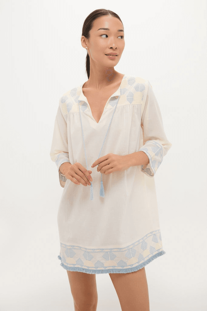 Neblina Geometric Embroidered Bondi Coverup - Image 1