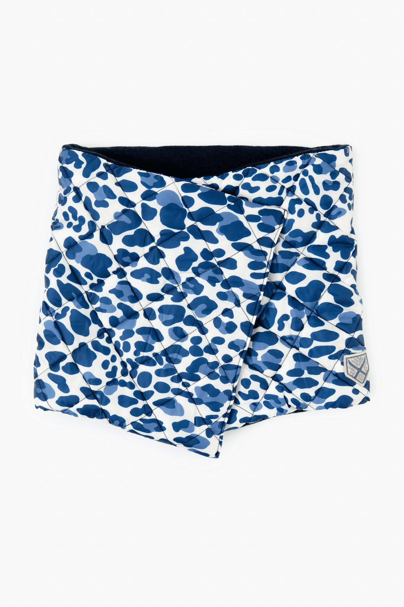 Navy Cheetah Cashmere Wrap - Image 1