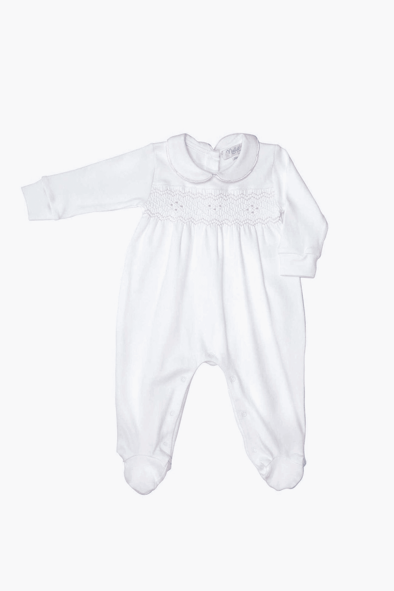 Nella Smocked Girl Footie - Image 1