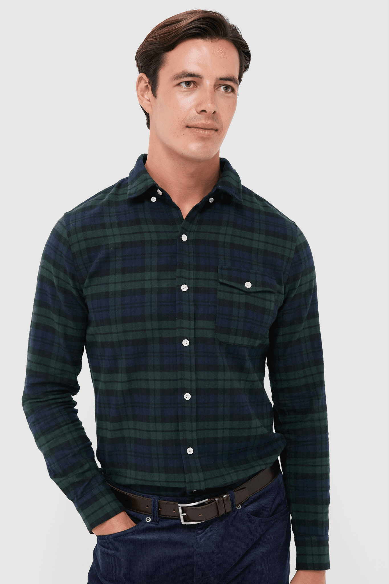 Plaid Washed Flannel - Image 1