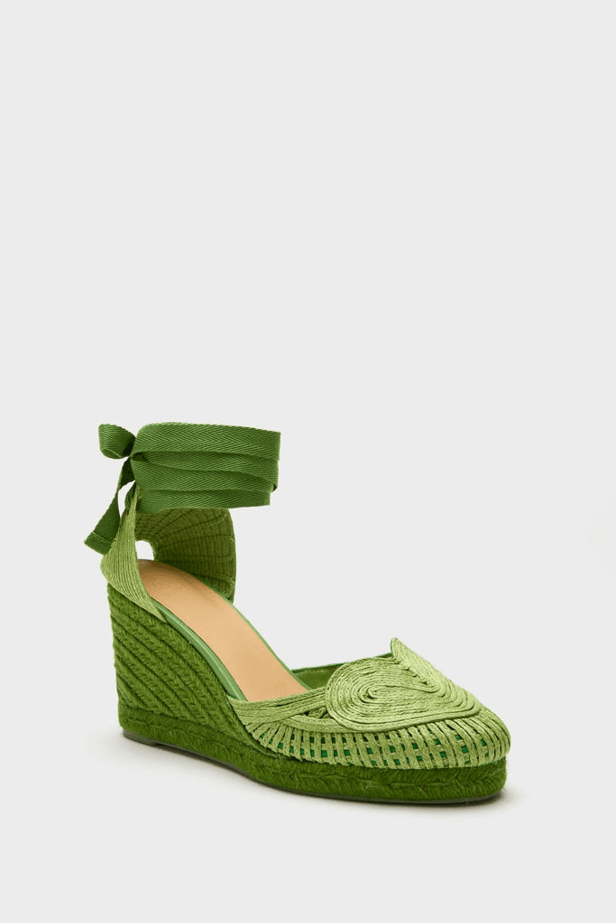 Verde Cacia Wedge Espadrilles - Image 1