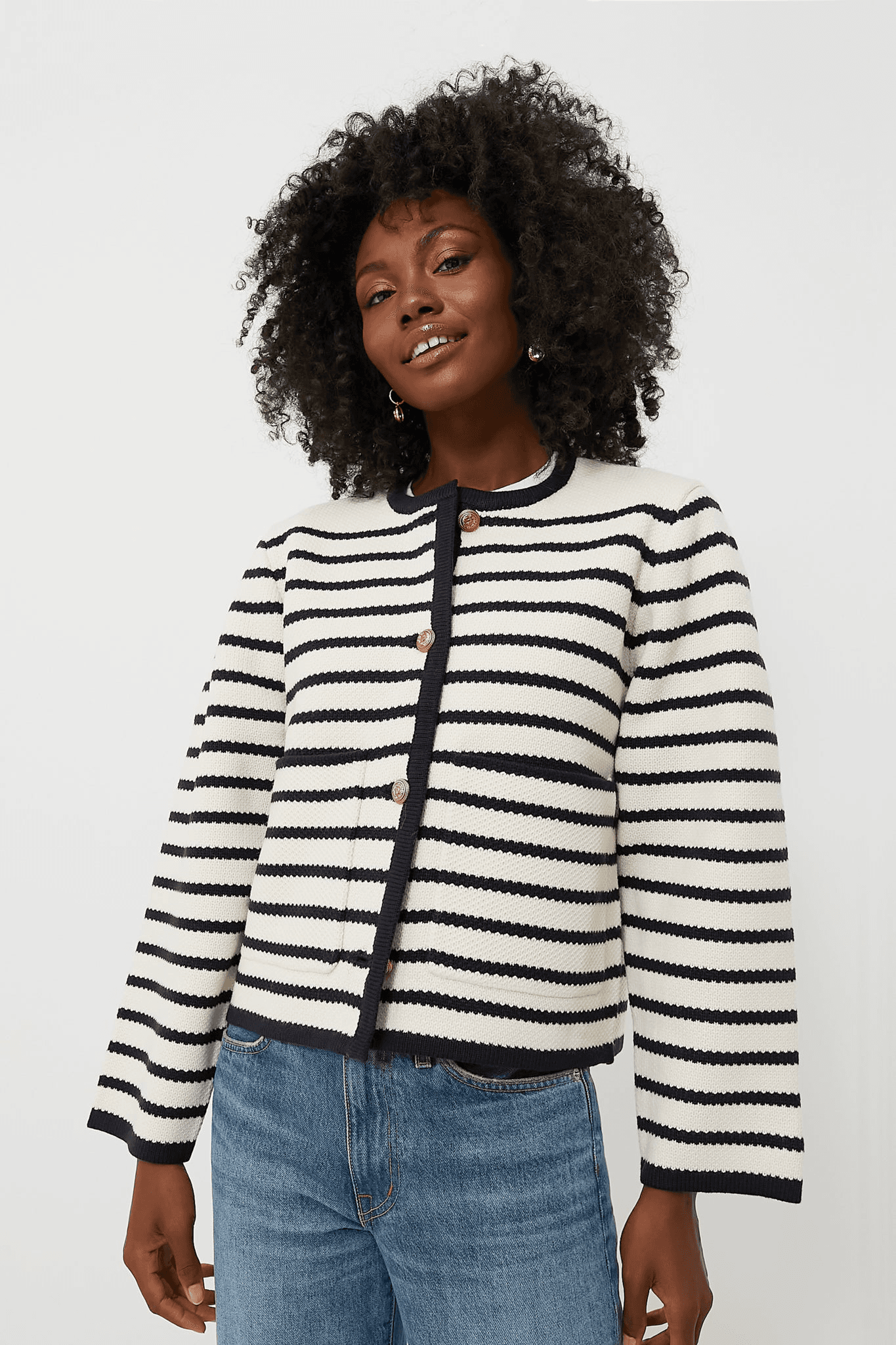 Striped Cardigan - Image 1