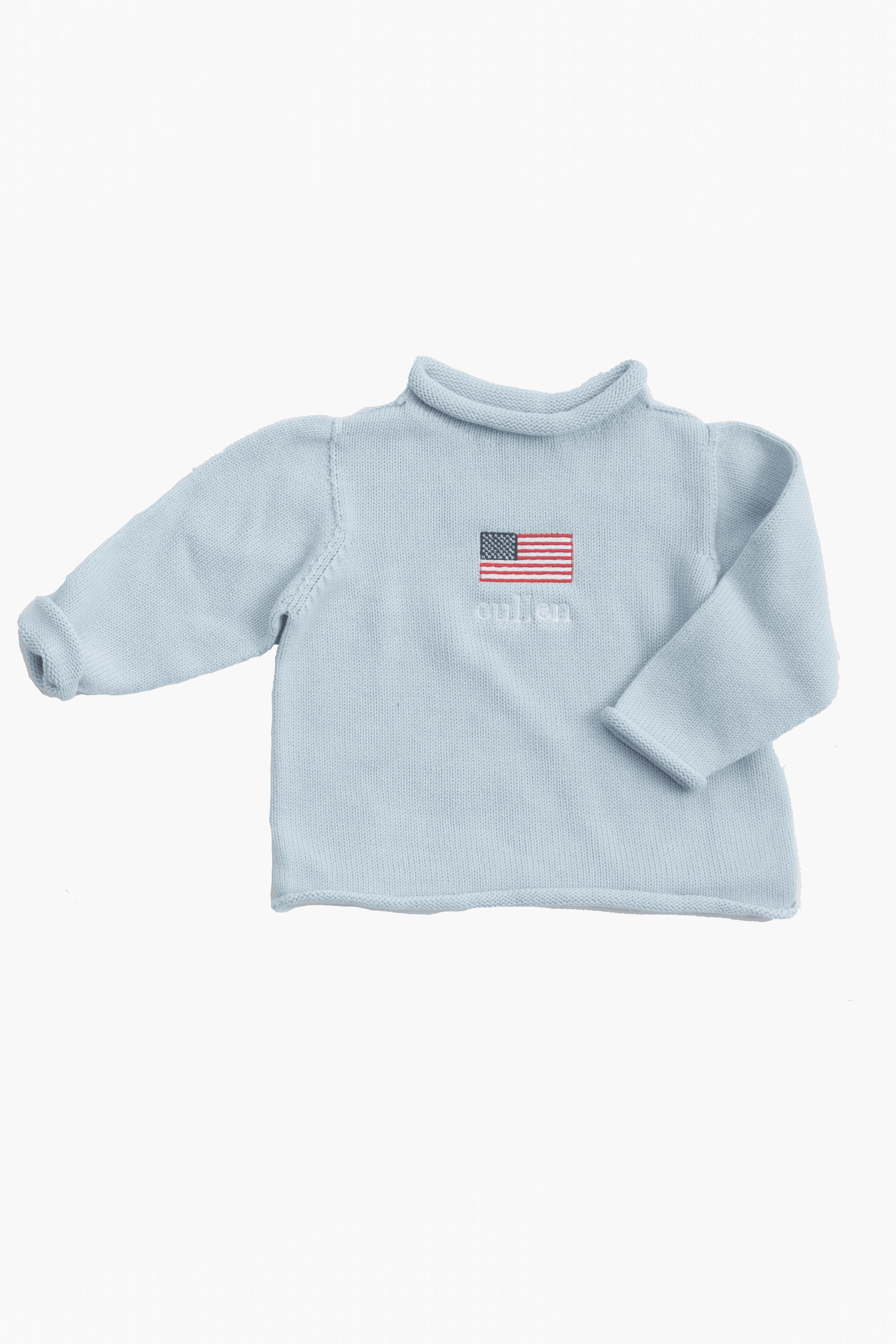 American Flag Roll Neck Sweater - Image 1