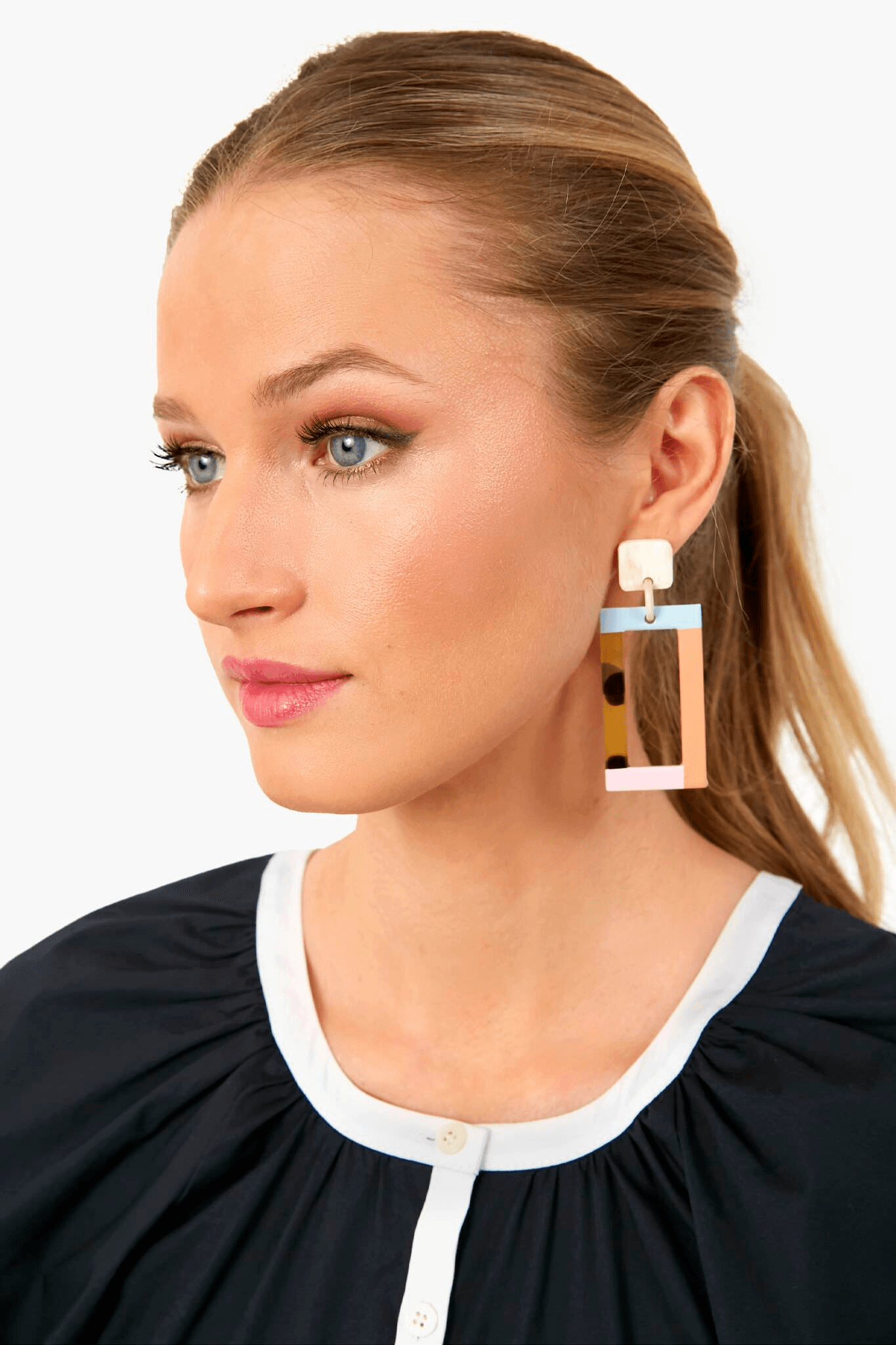 Color Block Earrings - Image 1