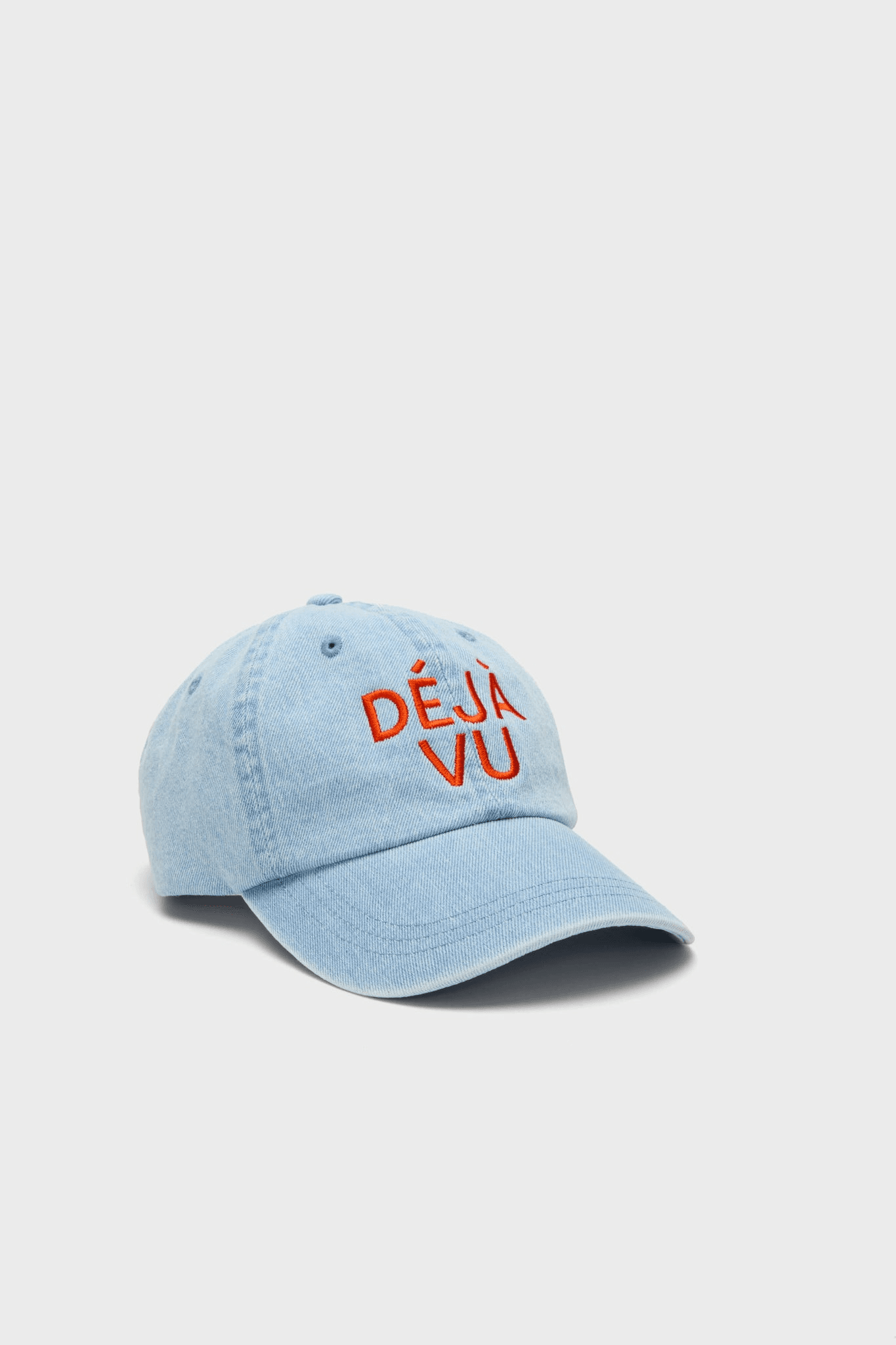 Denim Embroidered Deja Vu Denim Baseball Hat - Image 1