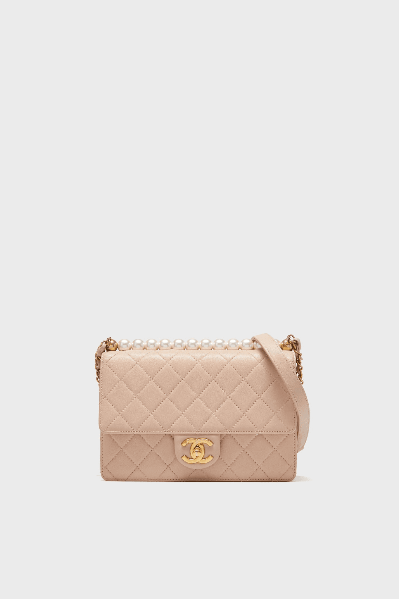 CHANEL Pink Pearl Wallet On Chain - Image 1
