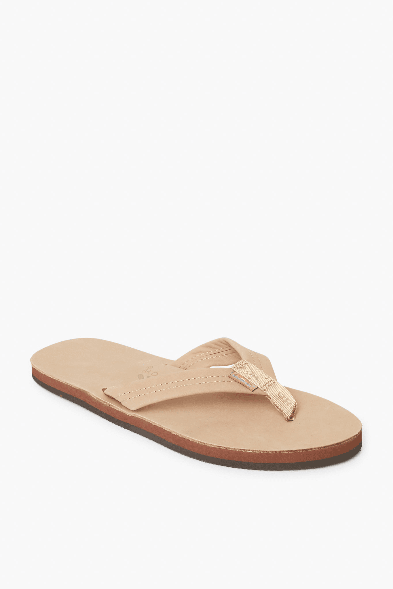 Sierra Brown Premium Leather Single Layer Arch Support Sandal - Image 1