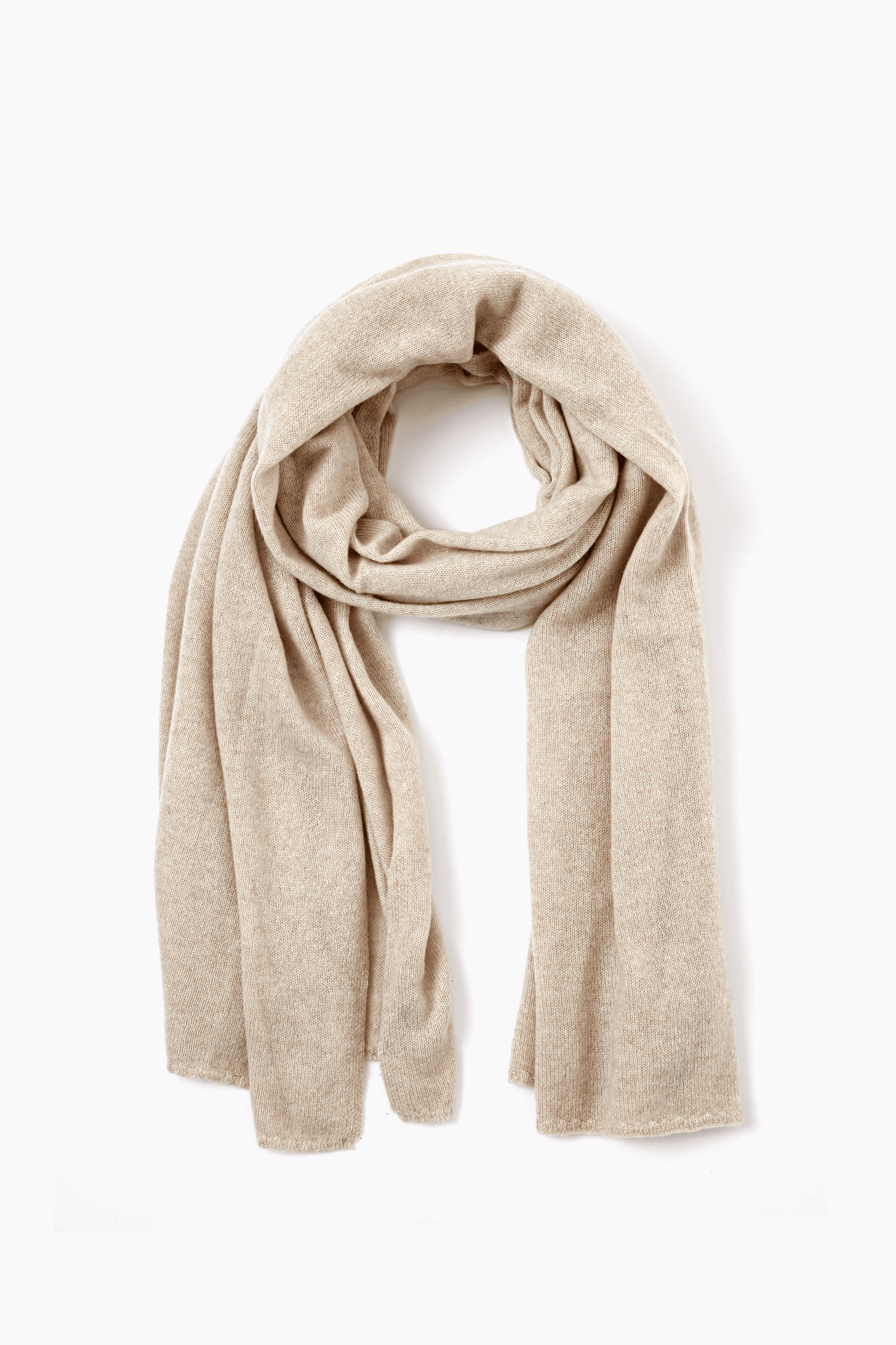 Exclusive Oatmeal Cashmere Travel Wrap - Image 1