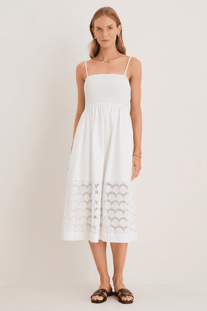 Smocked Seashell Embroidery Harbor Dress - Image 1